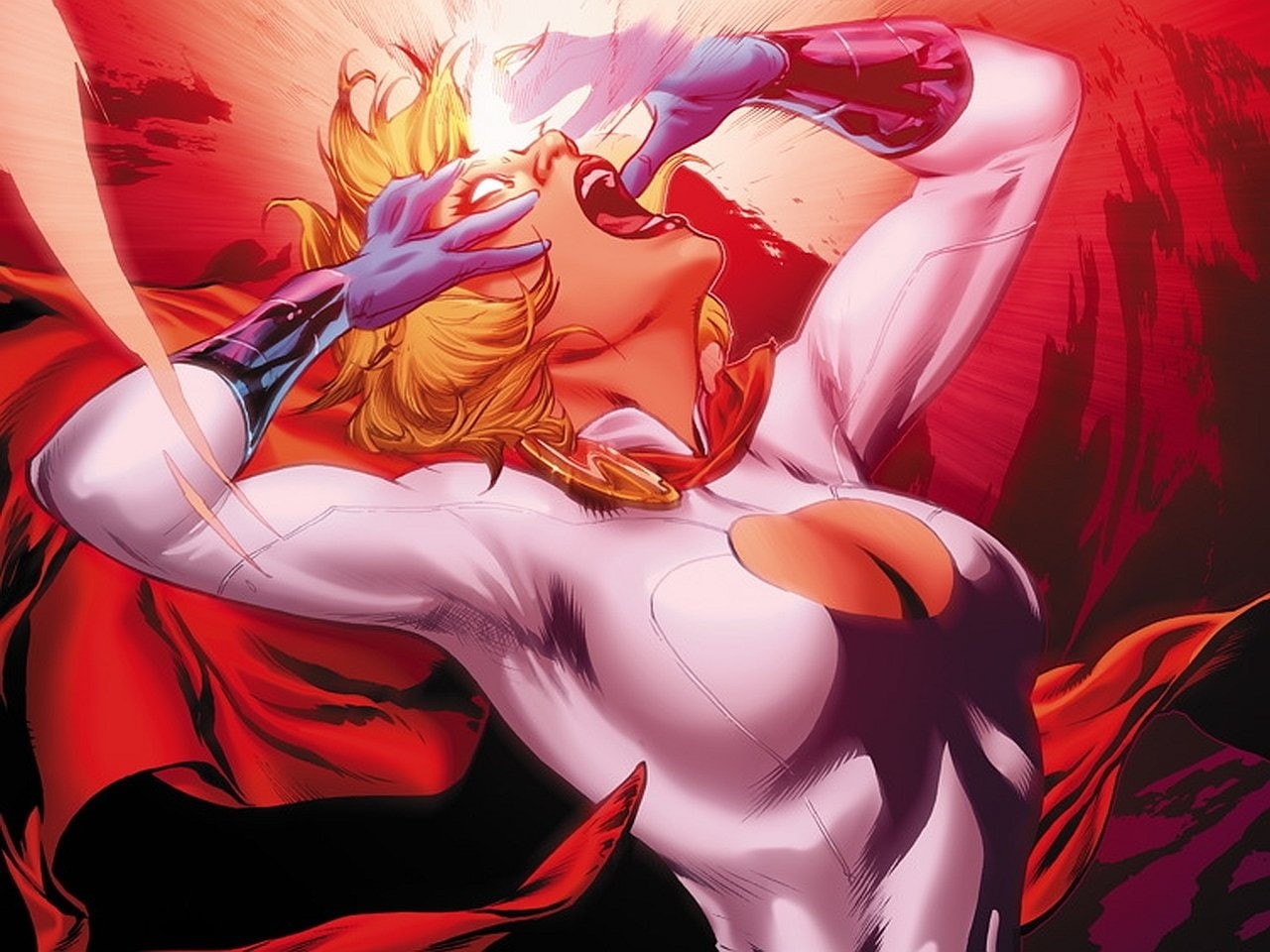 Power Girl, Comics, DC Comics, Cape, Blonde, Woman, 720P, Glove, HD Wallpaper