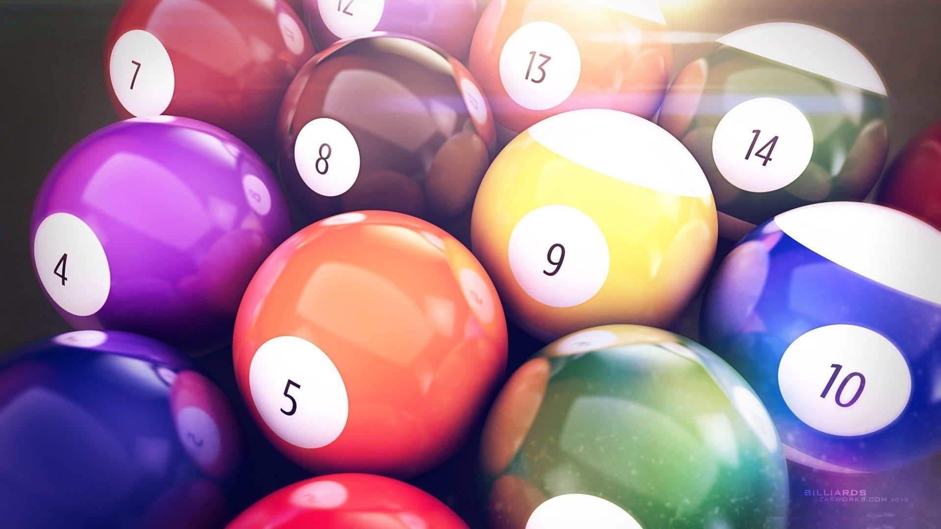 pool - cue sport, table, number, large group of objects, shape, indoors, no people, sphere, ball, color, pool ball, still life, multi colored, snooker, HD Wallpaper