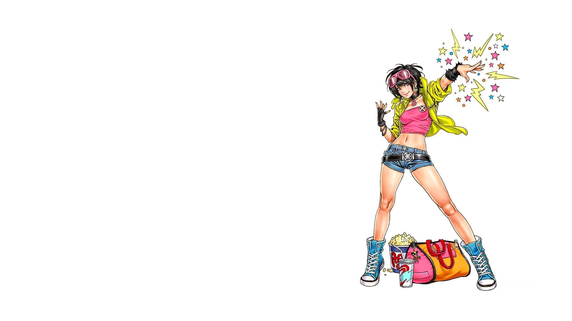 marvel, white, x, cartoon/comic, rogue, hd, men, 1080P, jubilee, HD Wallpaper
