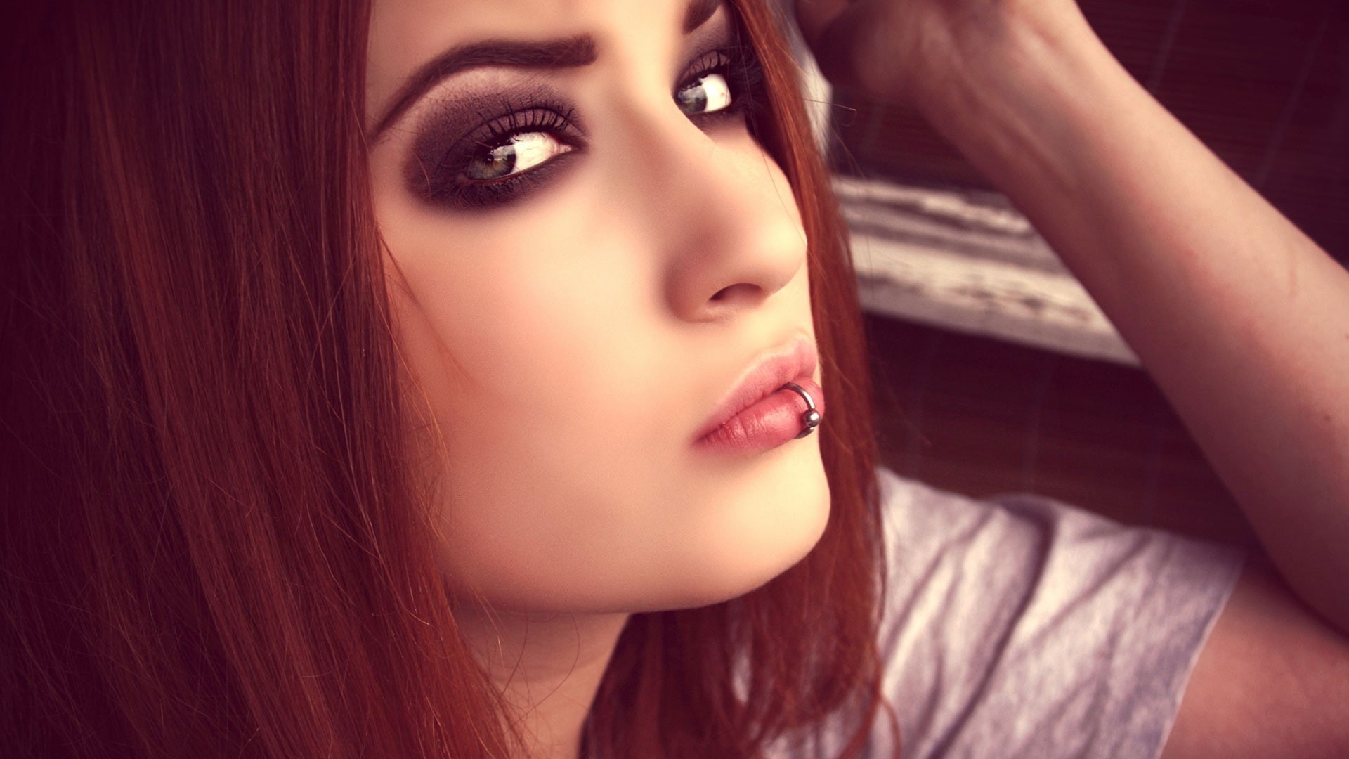hairstyle, Niky Von Macabre, body part, human hair, young women, adult, headshot, brown hair, fashion model, beauty, women, human body part, beautiful woman, HD Wallpaper