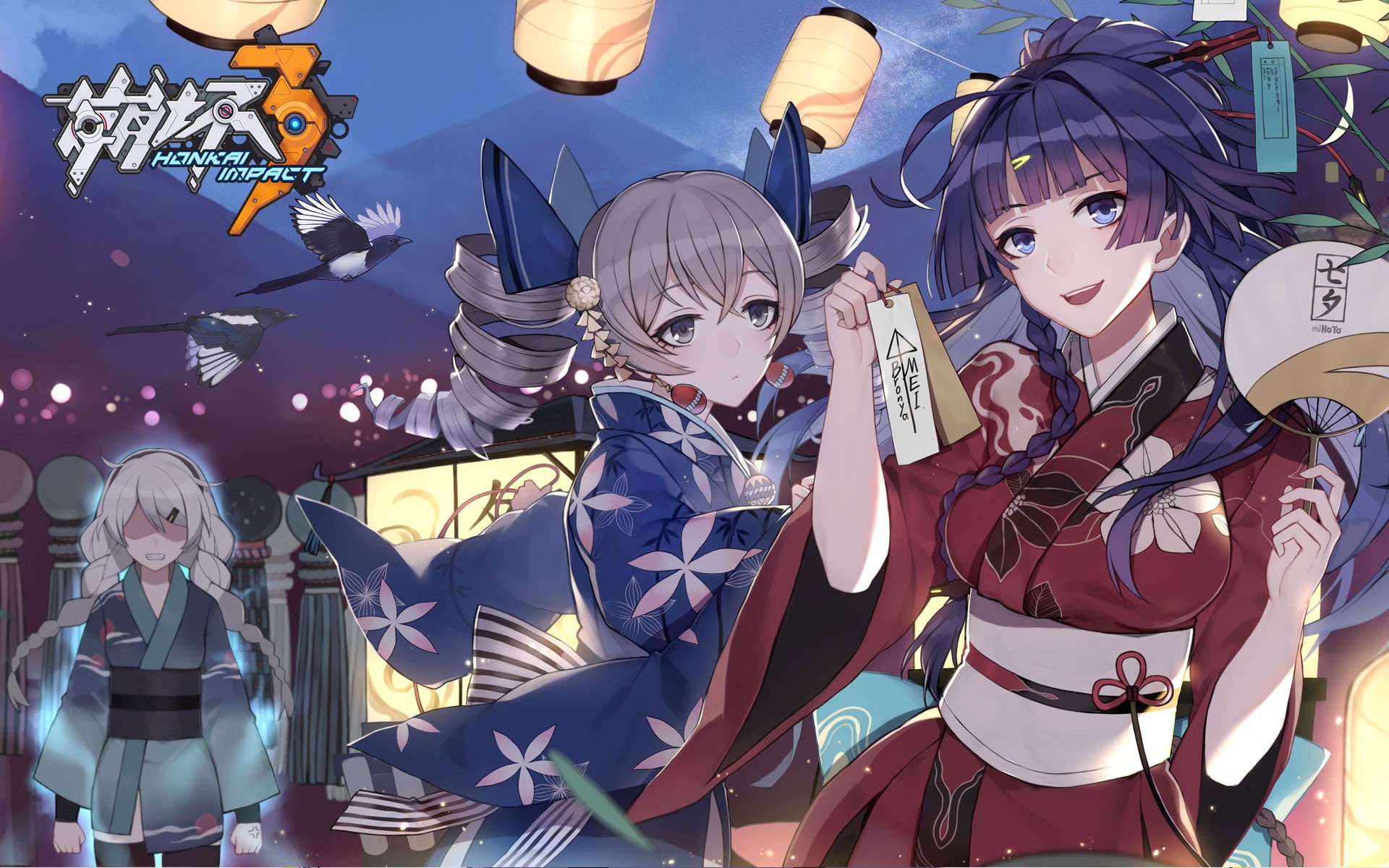representation, incidental people, real people, costume, Raiden Mei, Anime, Bronya Zaychik, art and craft, people, celebration, outdoors, 1080P, Benghuai Xueyuan, HD Wallpaper