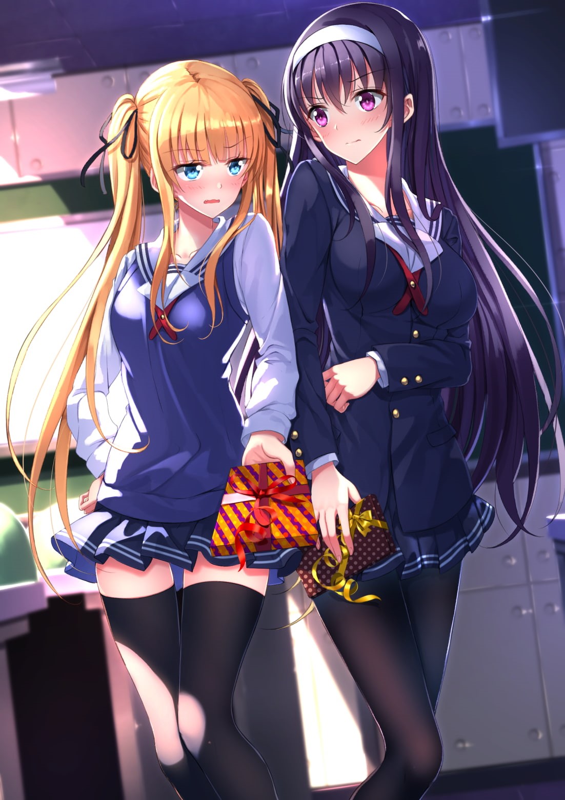 Saenai Heroine no Sodatekata, young adult, Kasumigaoka Utaha, blond hair, friendship, females, lifestyles, young women, happiness, beauty, listening, people, Phone HD Wallpaper