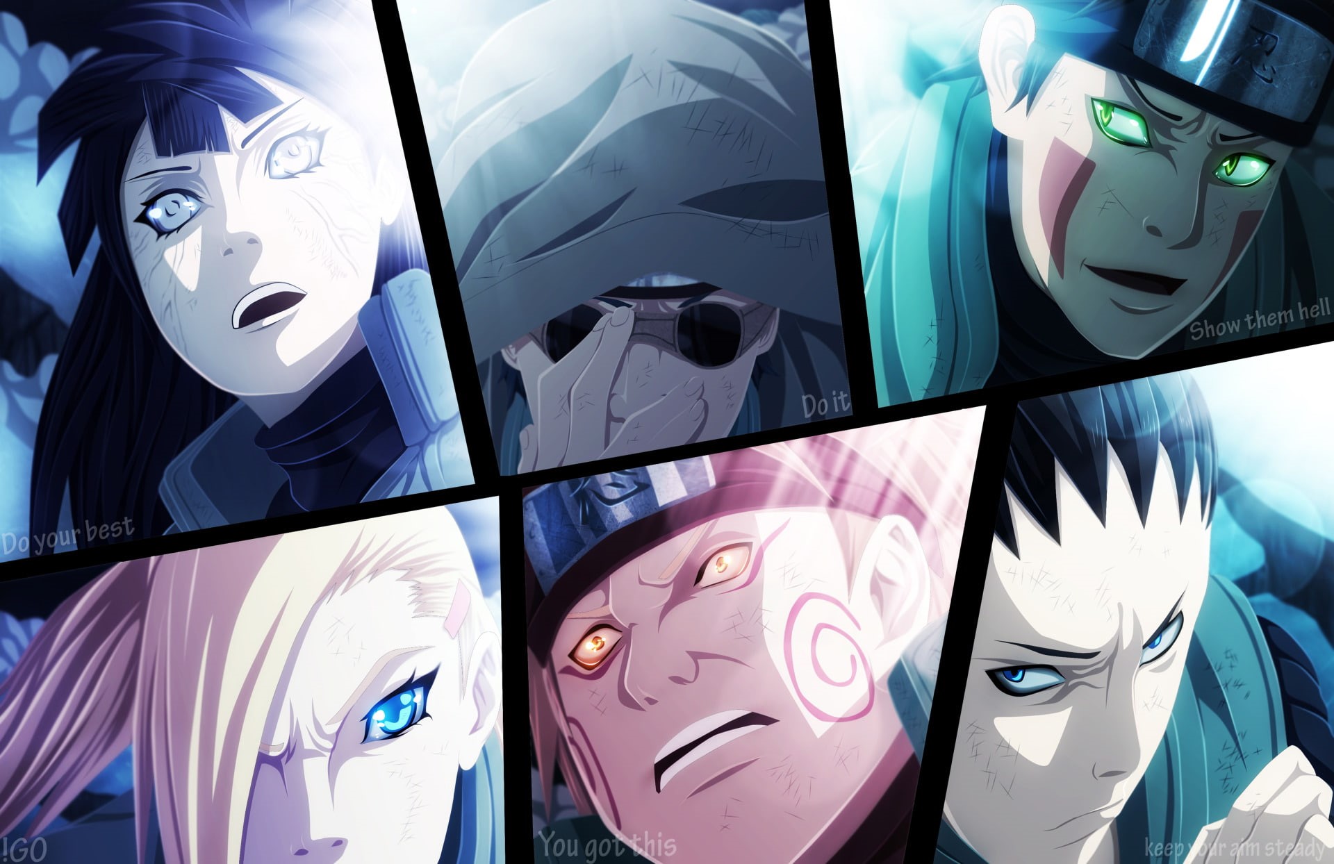 Naruto, Anime, Shino Aburame, 1080P, Kiba Inuzuka, Shikamaru Nara, Hinata Hyūga, Ino Yamanaka, Chōji Akimichi, HD Wallpaper