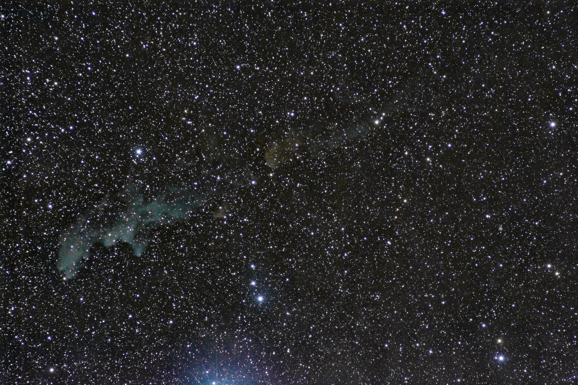 1080P, Eridan, in the constellation, nebula, The Witch Head, IC 2118, reflective, HD Wallpaper