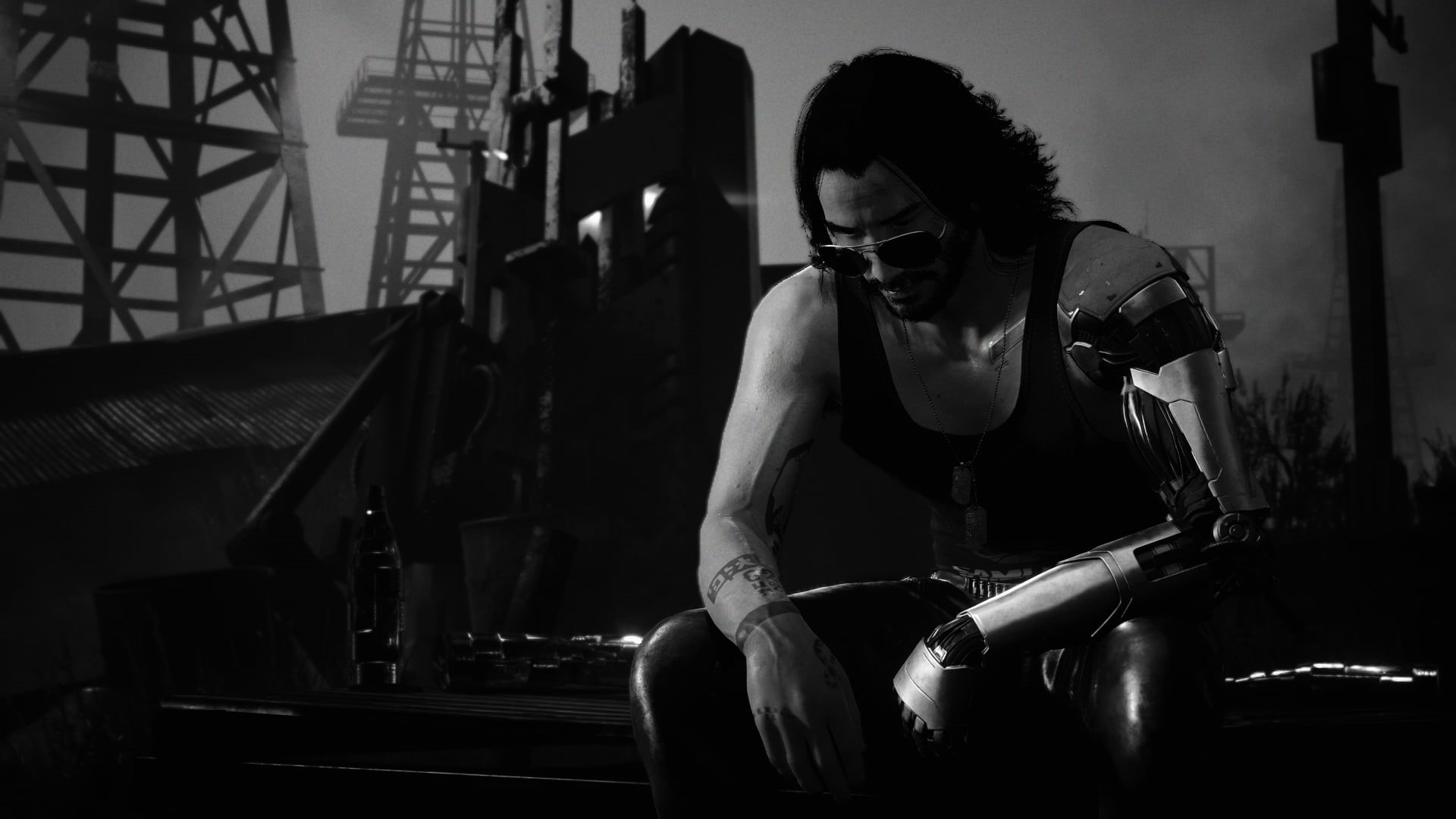 video games, Keanu Reeves, Johnny Silverhand, Cyberpunk 2077, 1080P, video game characters, HD Wallpaper