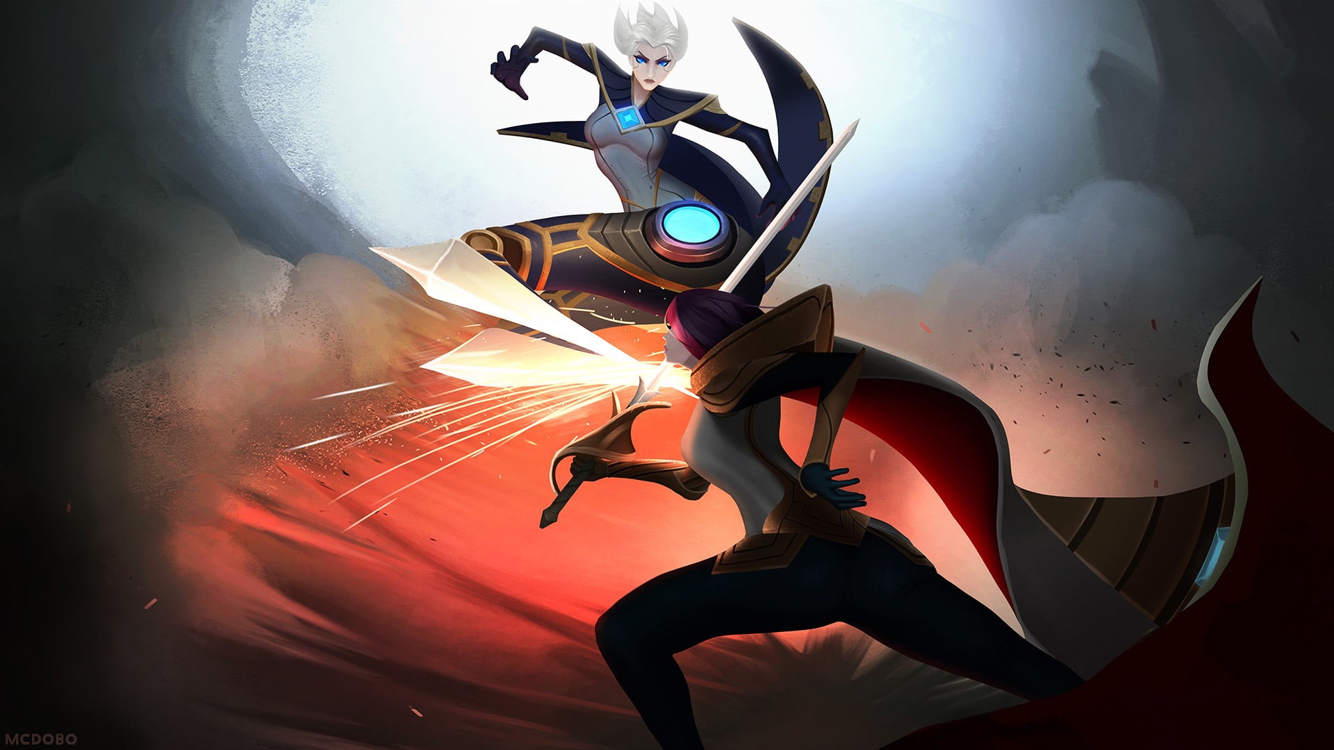 1080P, League Of Legends, Video Game, Fiora (League Of Legends), Camille (League Of Legends), HD Wallpaper