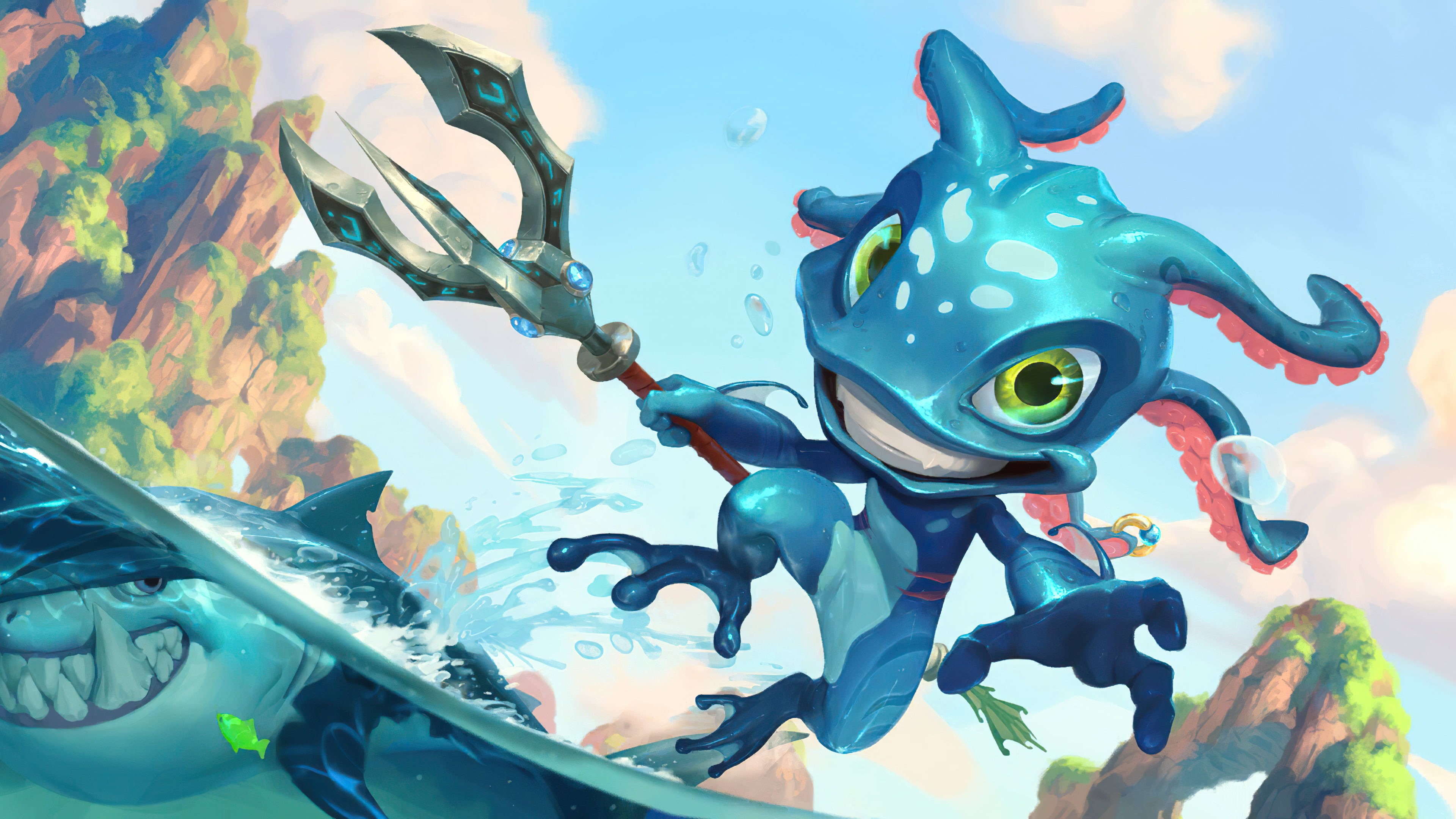Fizz (League of Legends), video games, Legends of Runeterra, 4K, HD Wallpaper