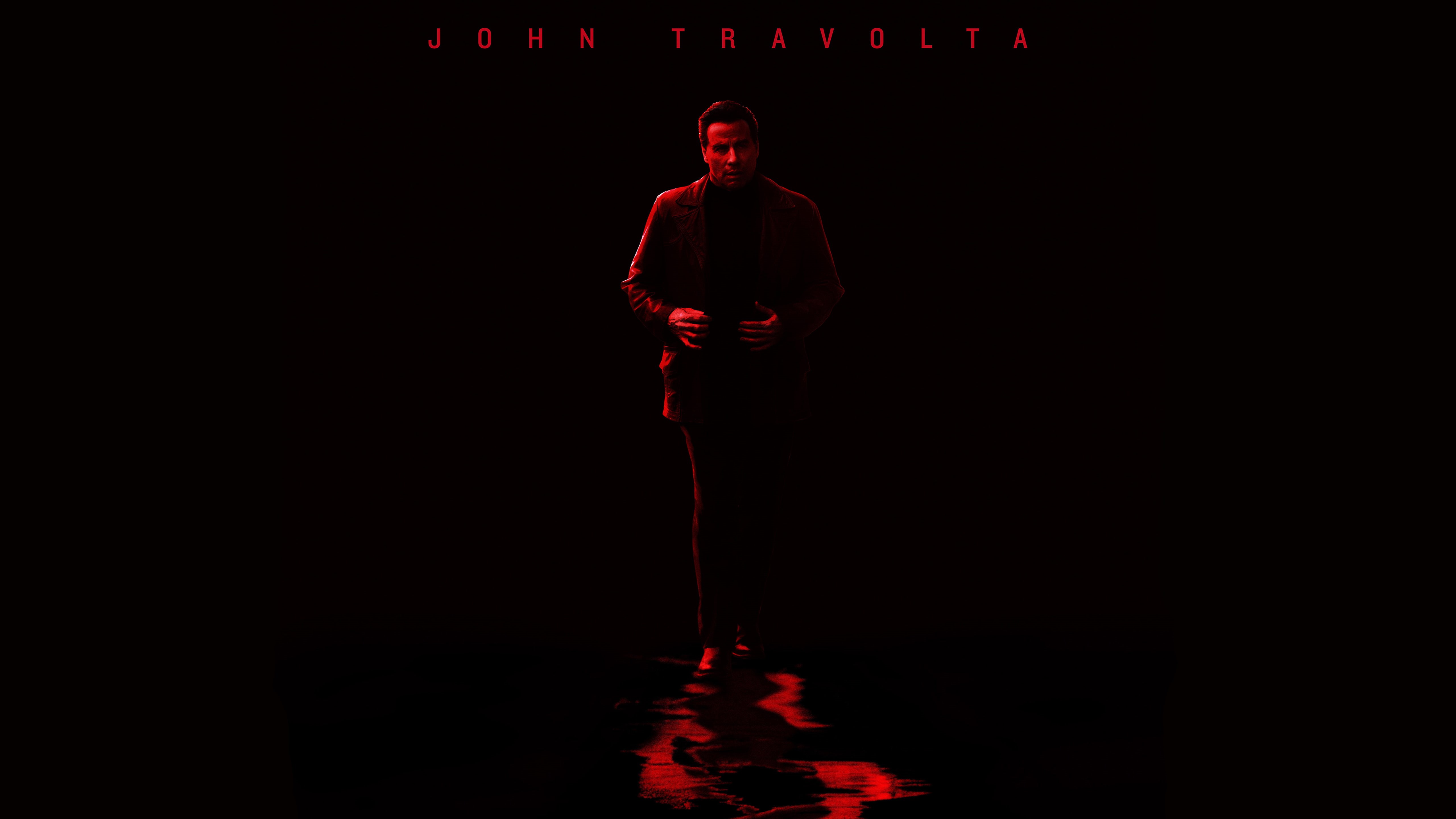 standing, black background, three quarter length, mystery, looking at camera, 2017, copy space, dark, silhouette, 5K, John Gotti, John Travolta, Biography, HD Wallpaper