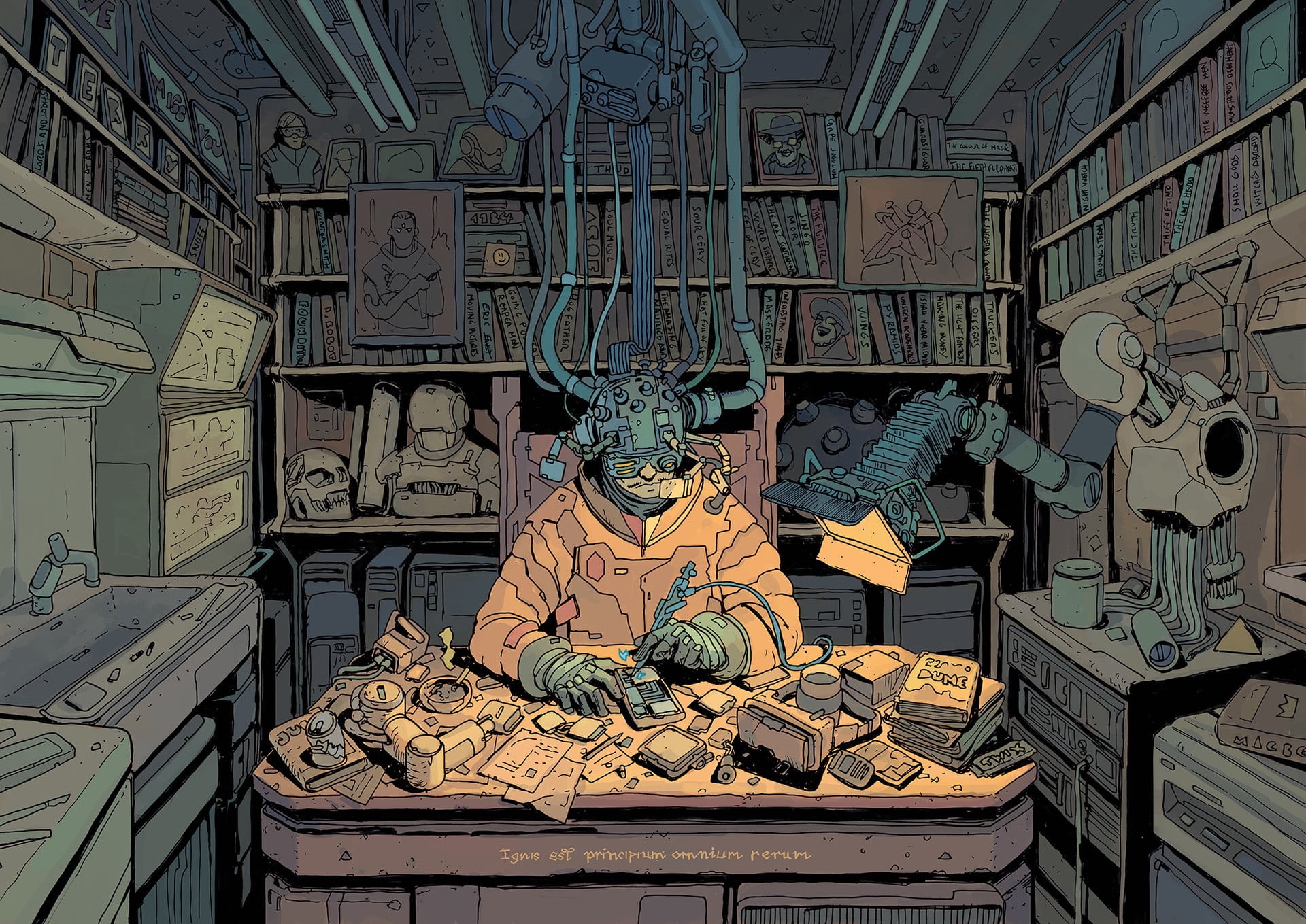craft, robot, futuristic, creativity, sofa, male likeness, built structure, statue, spirituality, floral, no people, digital art, chair, history, Josan Gonzalez, HD Wallpaper