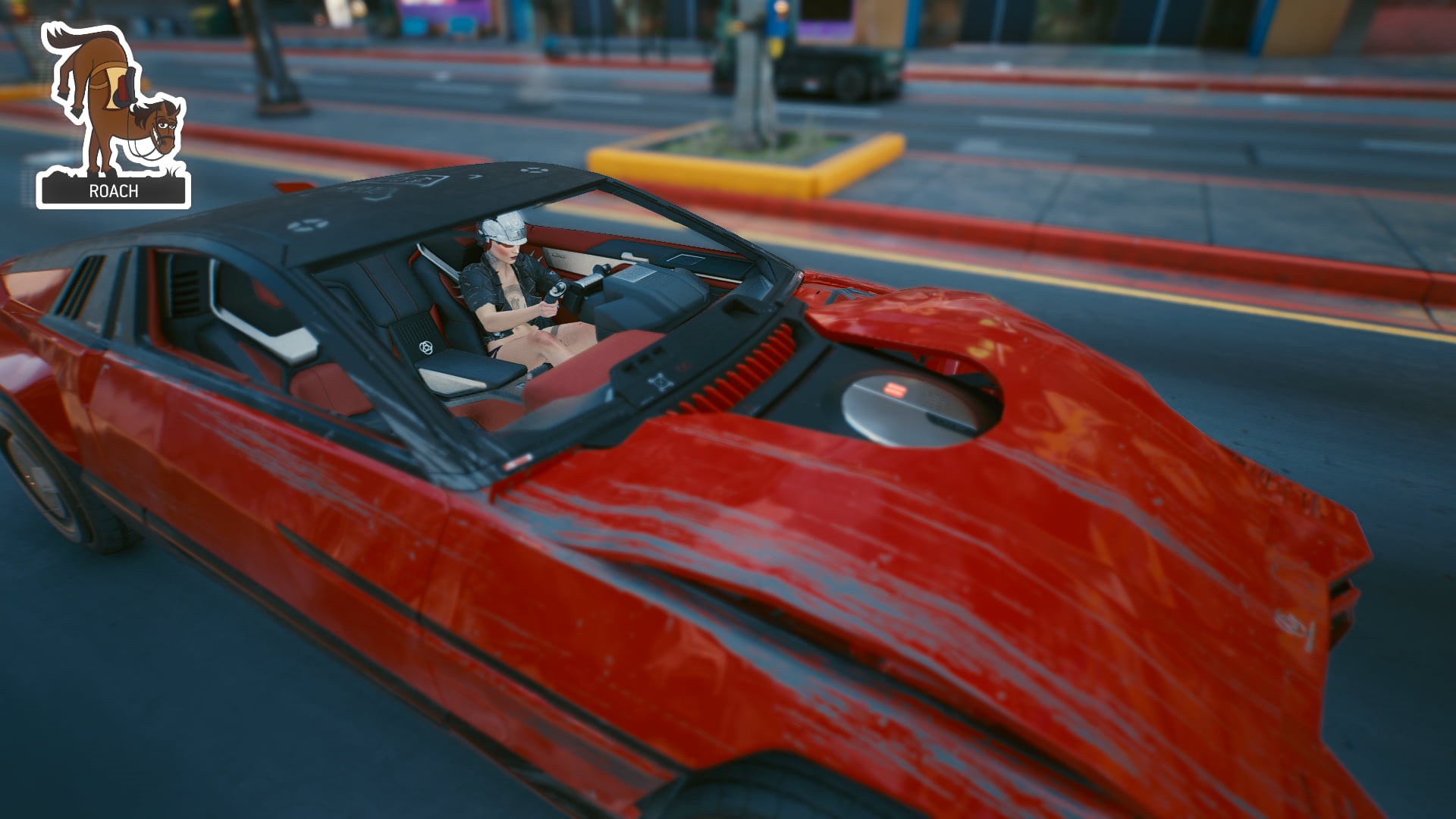 Cyberpunk 2077, car, Female V, 1080P, Female Vee, HD Wallpaper