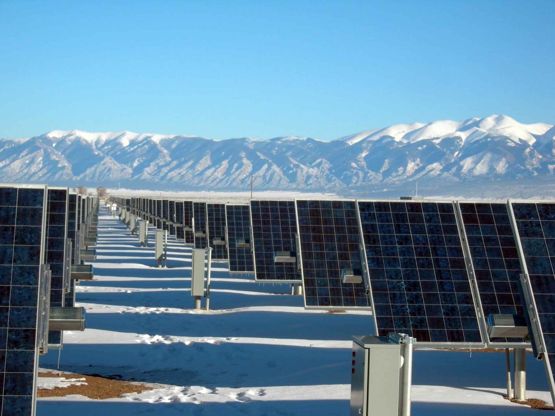 environmental conservation, clean, sustainable, scenics - nature, solar, energy, sky, mountain peak, eco, ice, tracking, renewable energy, fuel and power generation, HD Wallpaper