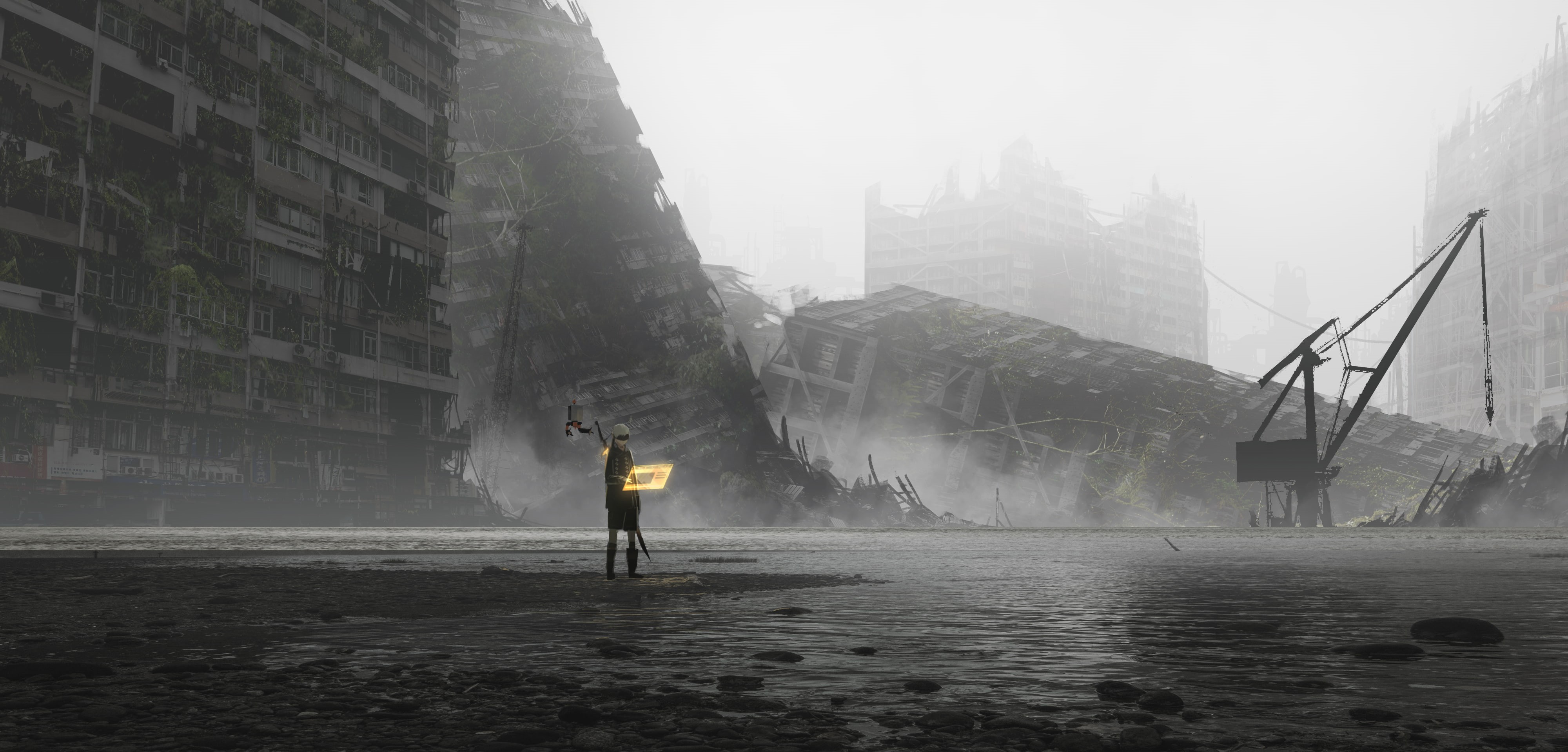 4K, YoRHa No.9 Type S, Video Game, NieR: Automata, HD Wallpaper