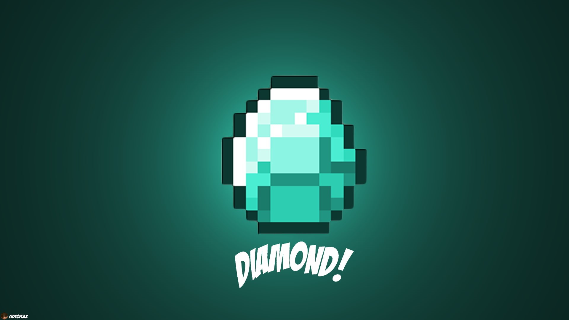 1080P, Diamond, Mojang, Blue, Video Game, Minecraft, HD Wallpaper
