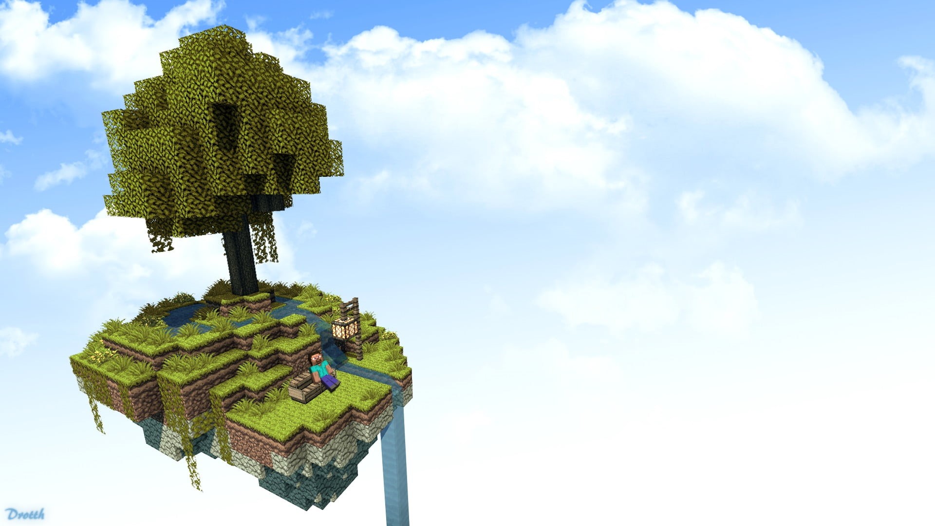 house, plant, green color, beautiful, sky, application, holiday, creativity, celebration, the sky, Minecraft, no people, cloud - Sky, architecture, roof, HD Wallpaper