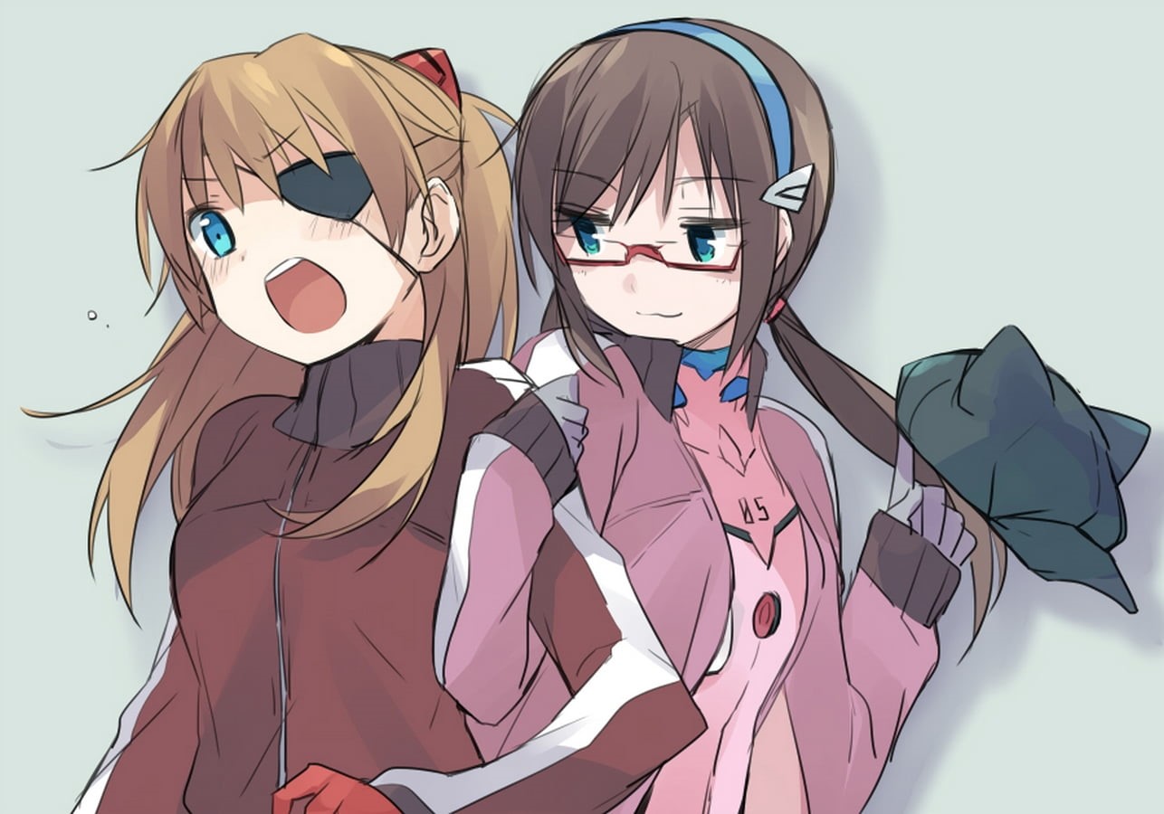 males, 720P, Asuka Langley Soryu, disguise, white background, people, mask, waist up, women, front view, real people, Rebuild of Evangelion, representation, HD Wallpaper