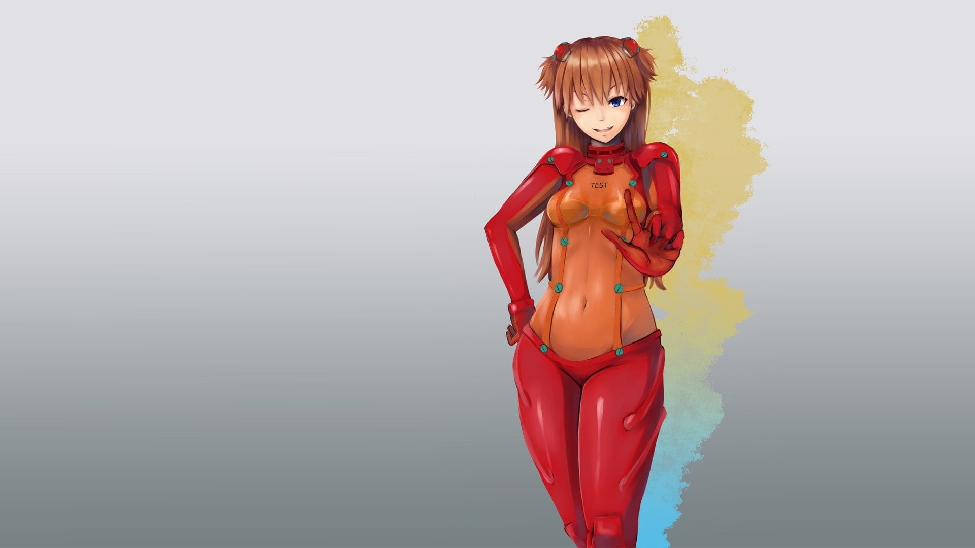 langley, background, rebuild, neon, soryu, simple, 1080P, evangelion, asuka, genesis, HD Wallpaper