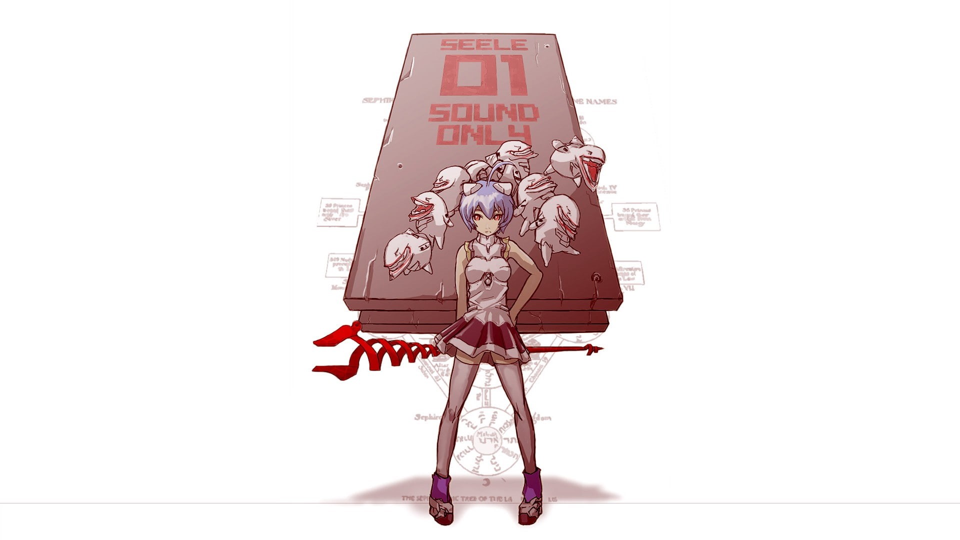girls, rei, genesis, neon, anime, evangelion, ayanami, rebuild, 1080P, HD Wallpaper