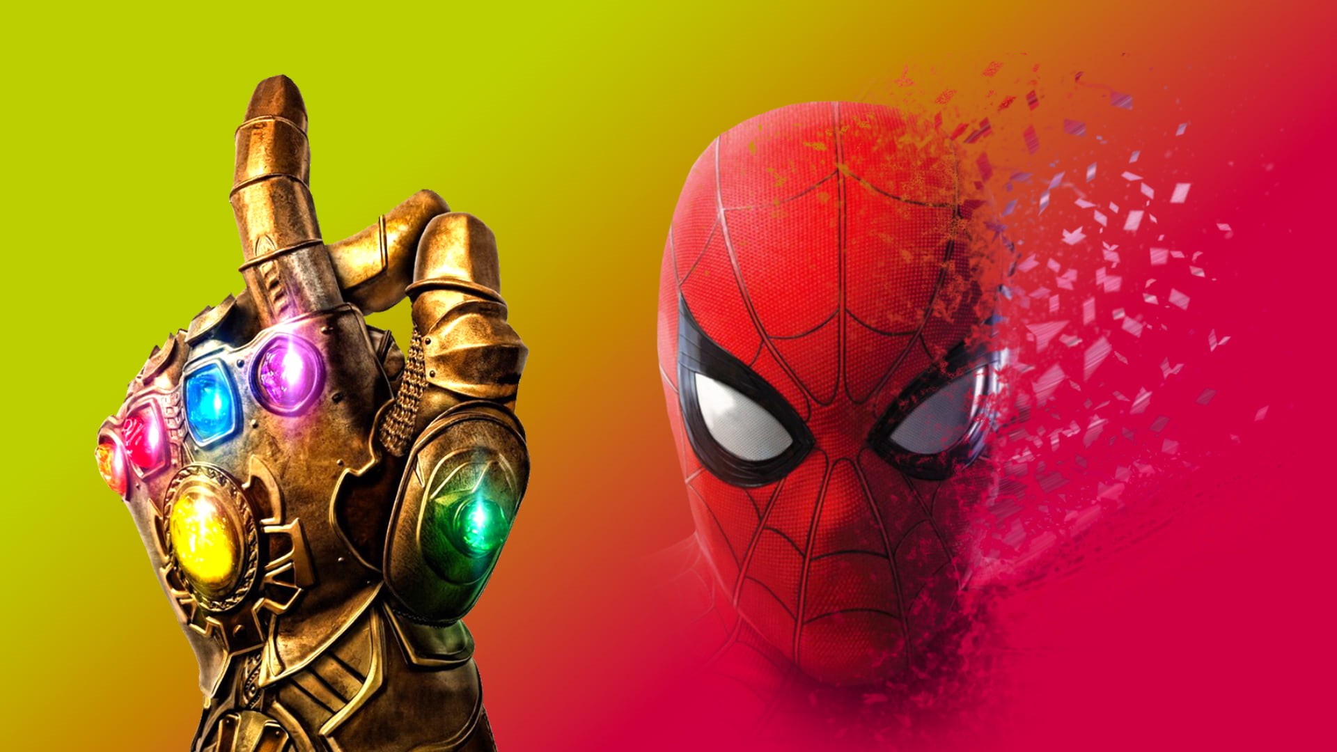 gloves, Infinity Gauntlet, 1080P, mask, Spider-Man, HD Wallpaper