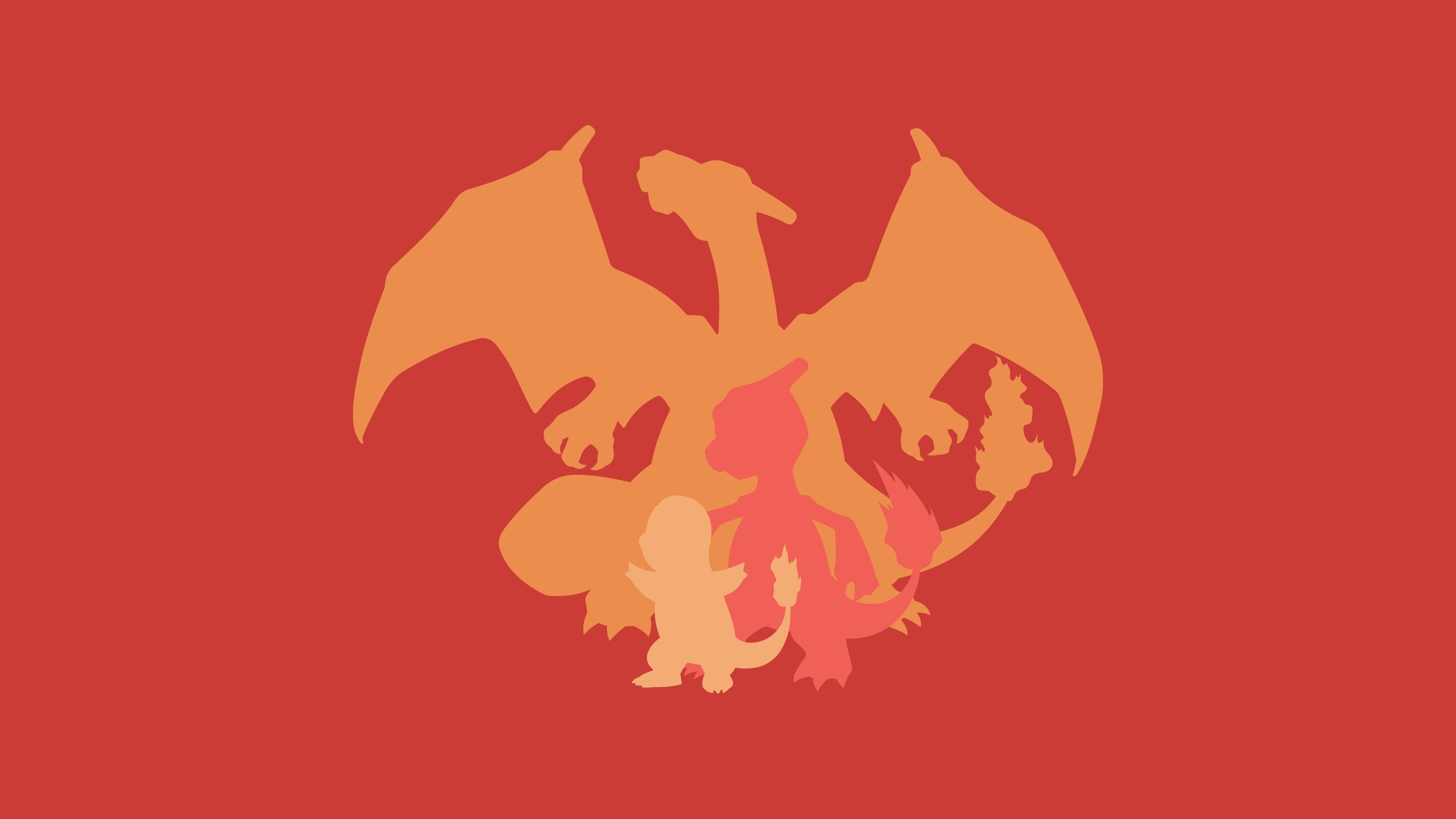 Charizard (Pokémon), Pokémon, 4K, Charmeleon (Pokémon), Charmander (Pokémon), HD Wallpaper