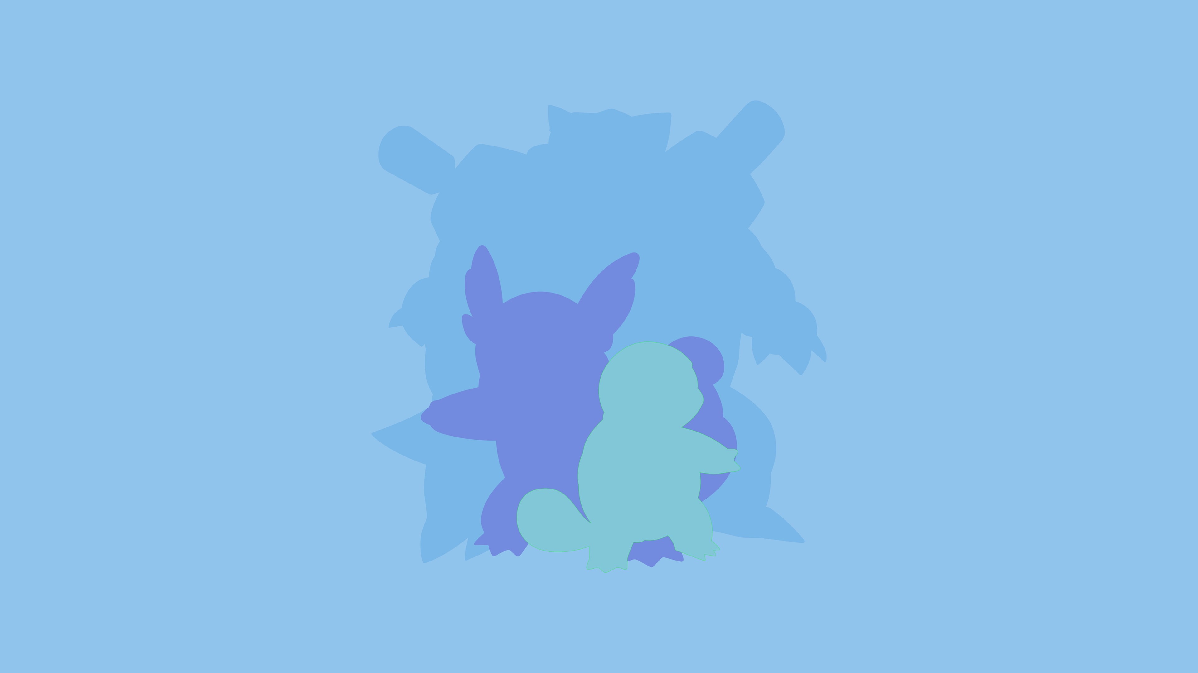 Squirtle (Pokémon), 4K, Pokémon, Blastoise (Pokémon), Wartortle (Pokémon), HD Wallpaper