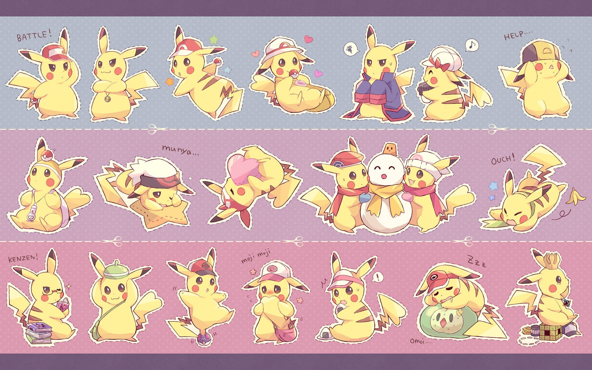 cartoon/comic, hd, pokemon, 1080P, pikachu, HD Wallpaper