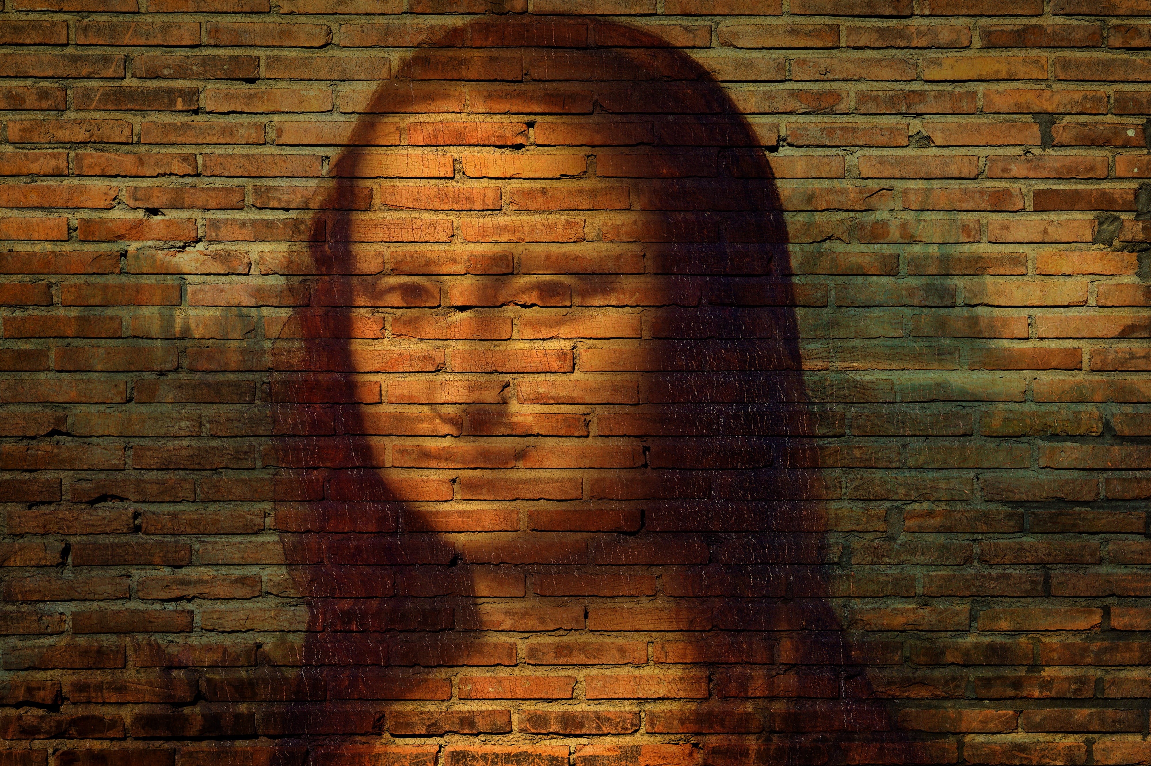 daytime, pattern, leonardo, day, textured, close-up, human representation, no people, wall, sunlight, shadow, focus on shadow, nature, monalisa, wall - building feature, HD Wallpaper