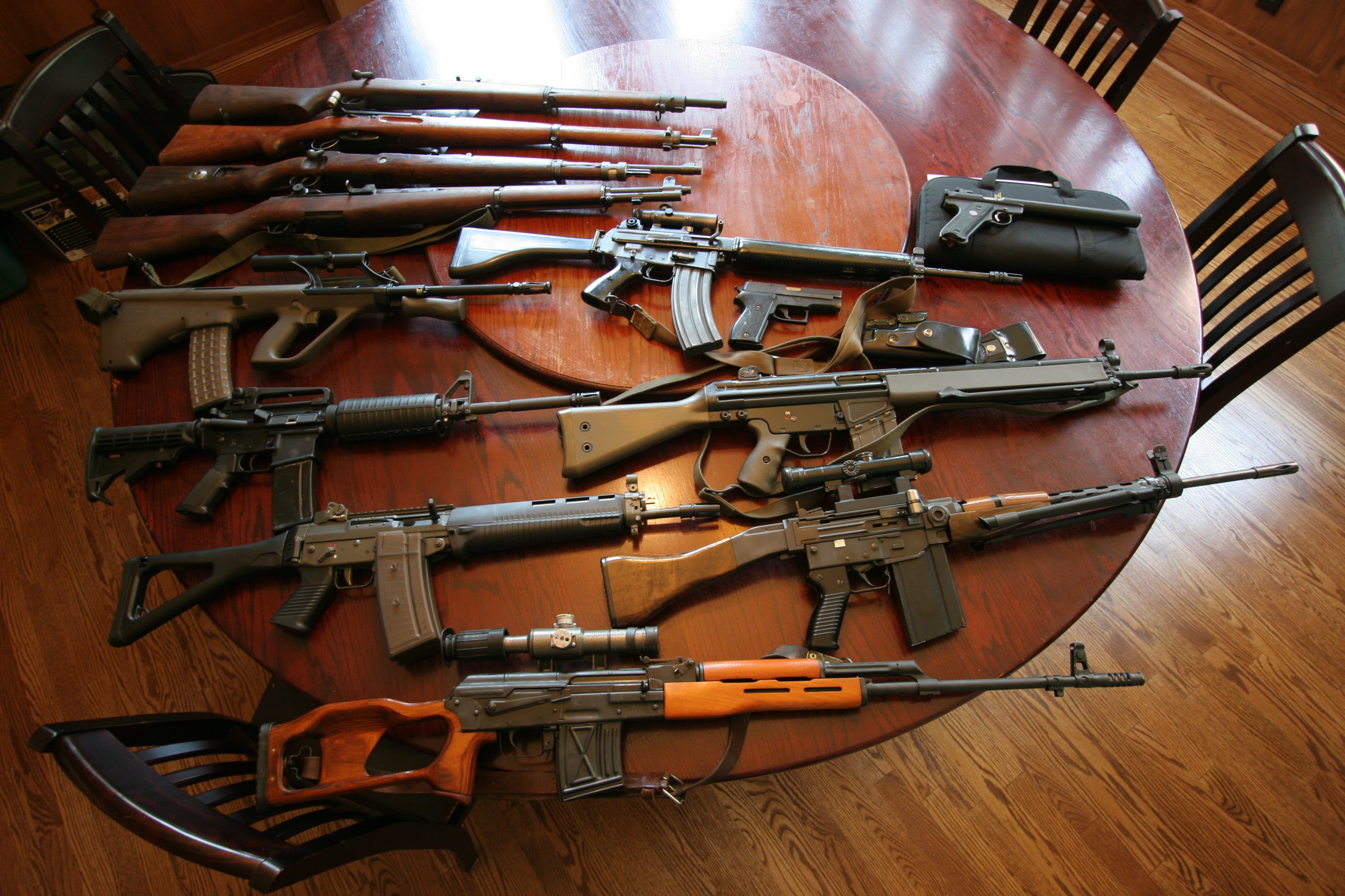 still life, no People, aiming, war, danger, ammunition, sniper rifle, bullet, side by side, shooting A Weapon, sport, 2K, armed Forces, hunting, assault rifles, HD Wallpaper