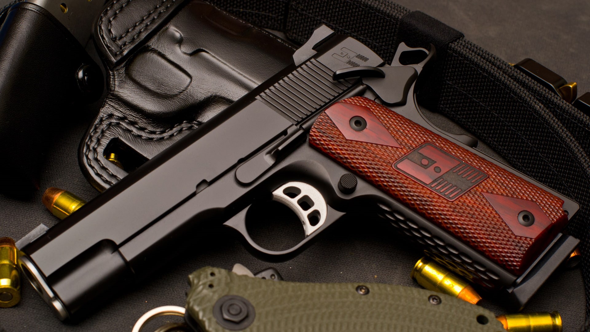 brown, semi, bag, communication, security, black, cartridges, risk, close-up, warning sign, knife - weapon, sign, high angle view, weapon, Heinie, ranger Belt, HD Wallpaper