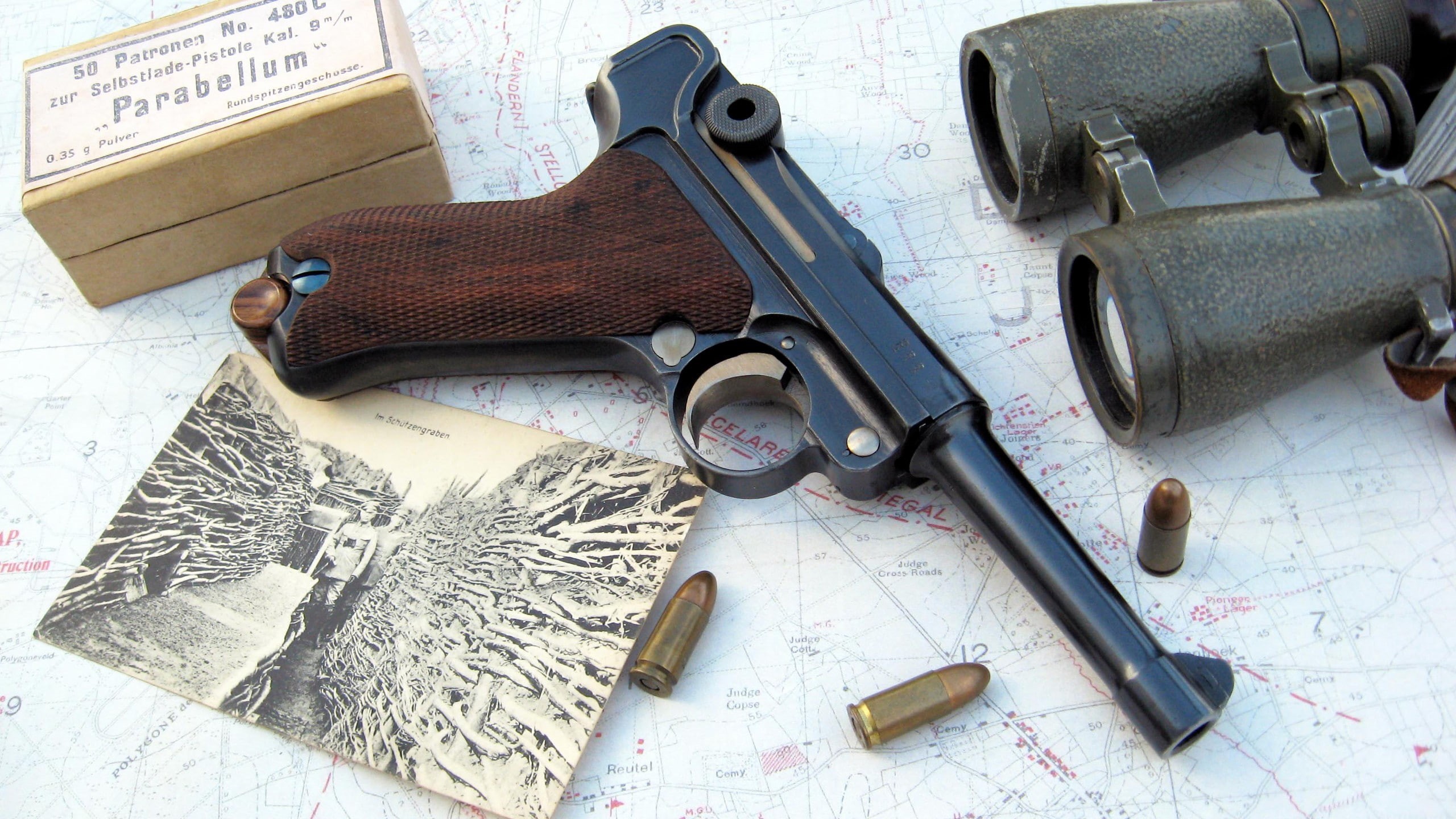 World War I, 2K, pistol, Luger P08, gun, HD Wallpaper
