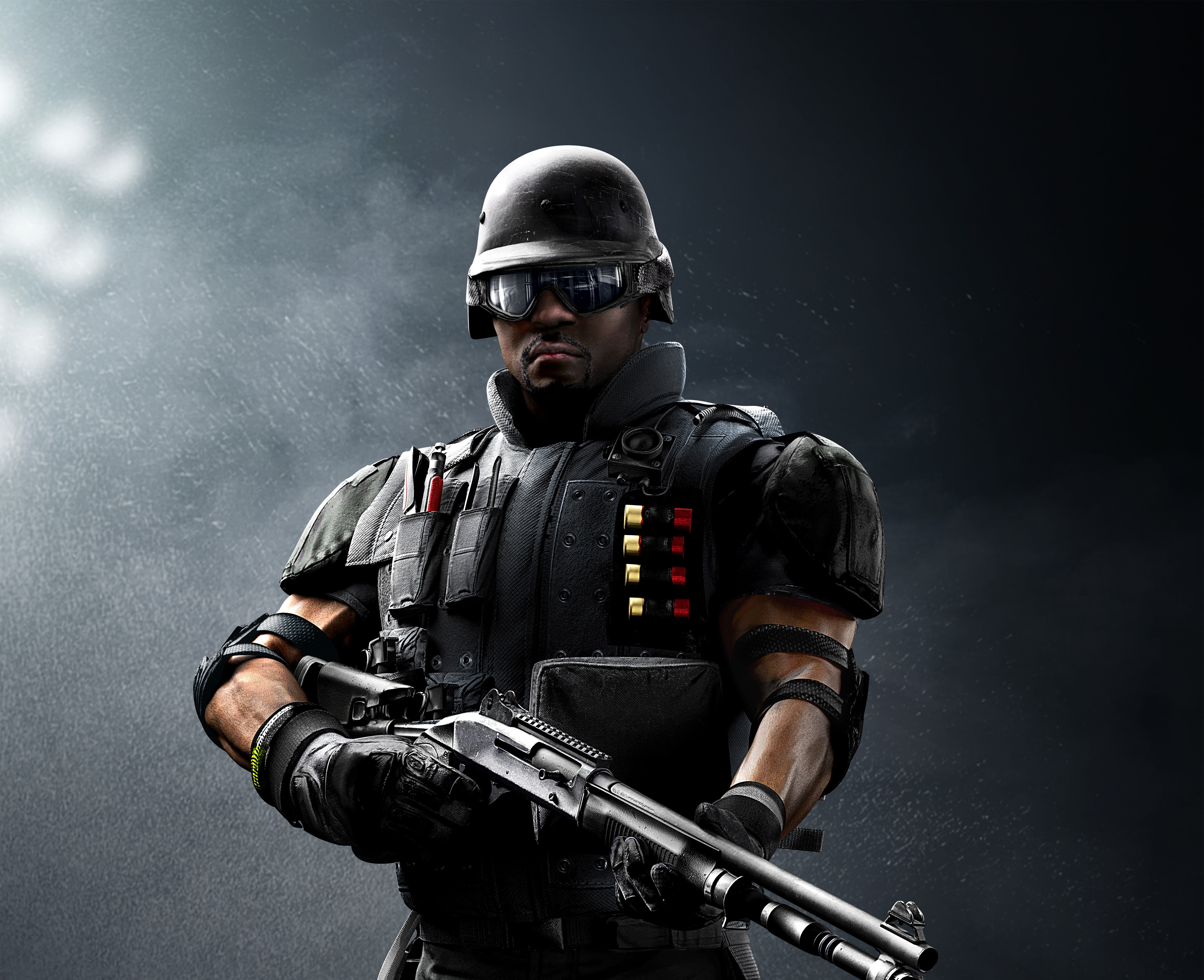 men, FBI SWAT Castle, standing, aggression, work helmet, uniform, protection, armed forces, headwear, Tom Clancys, military, safety, one person, rifle, HD Wallpaper