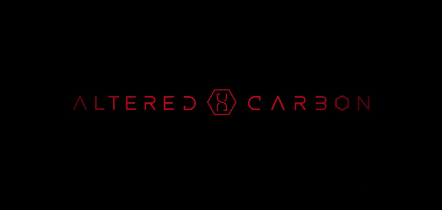 black, Simple Background, 720P, Altered Carbon, Dark, red, HD Wallpaper