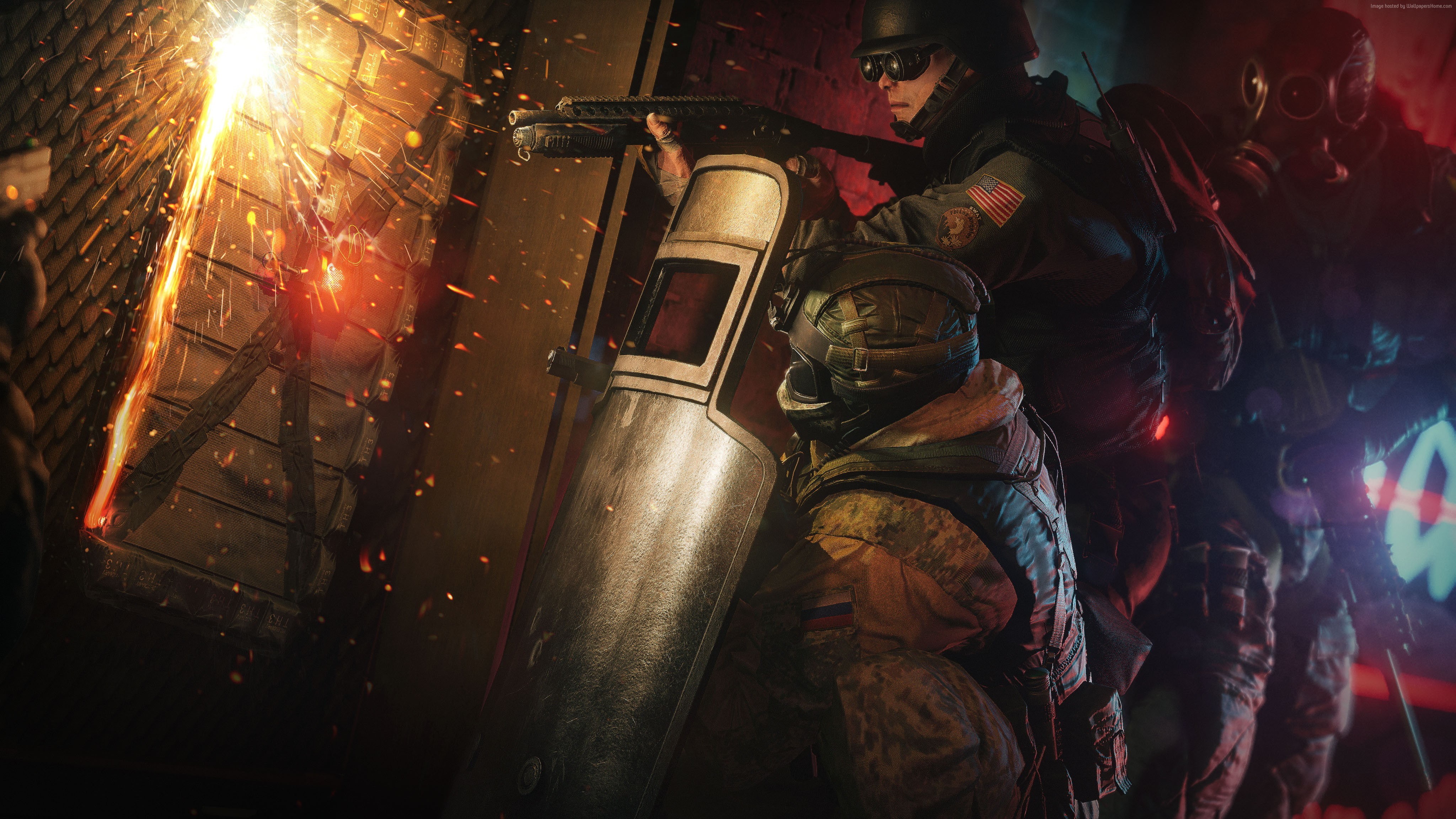fps, Best Game, PC, Xbox One, PS4, shooter, 4K, Rainbow Six: Siege, HD Wallpaper