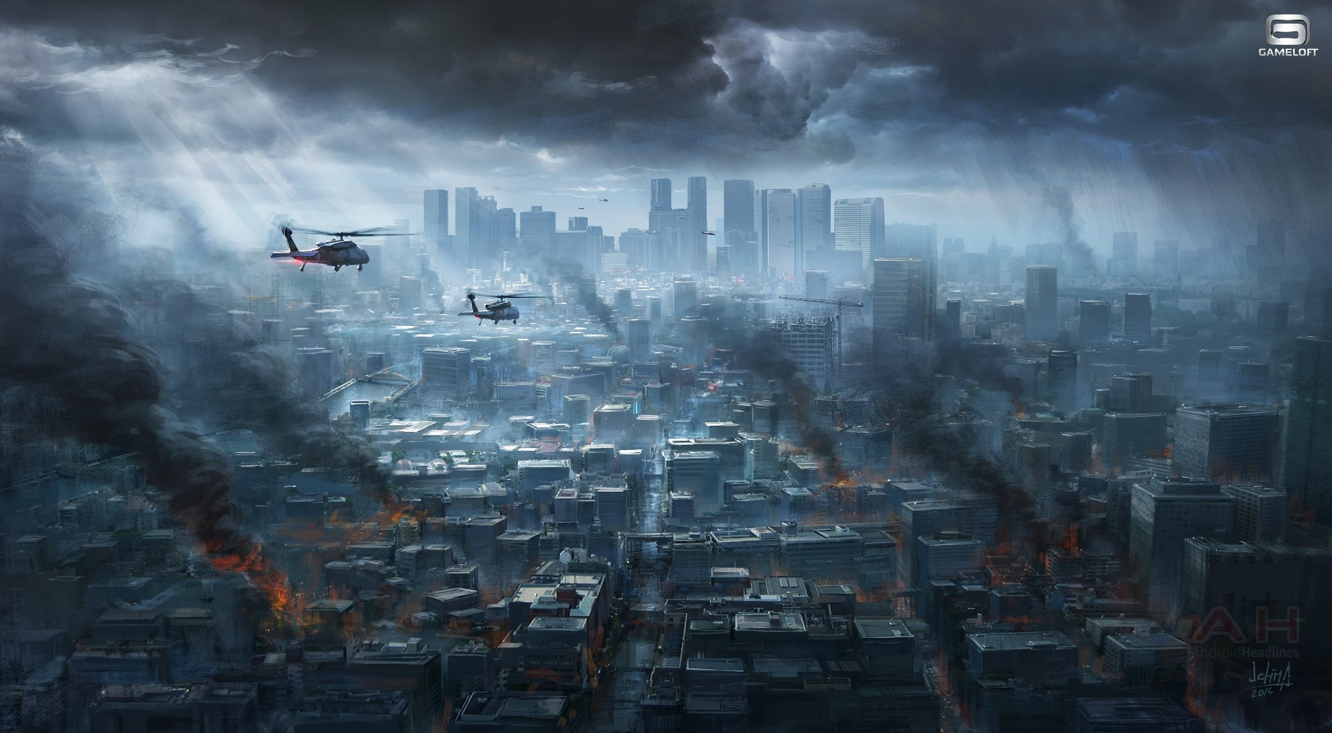 military, cities, fighting, city, helicopter, 2K, combat, modern, war, shooter, fps, HD Wallpaper