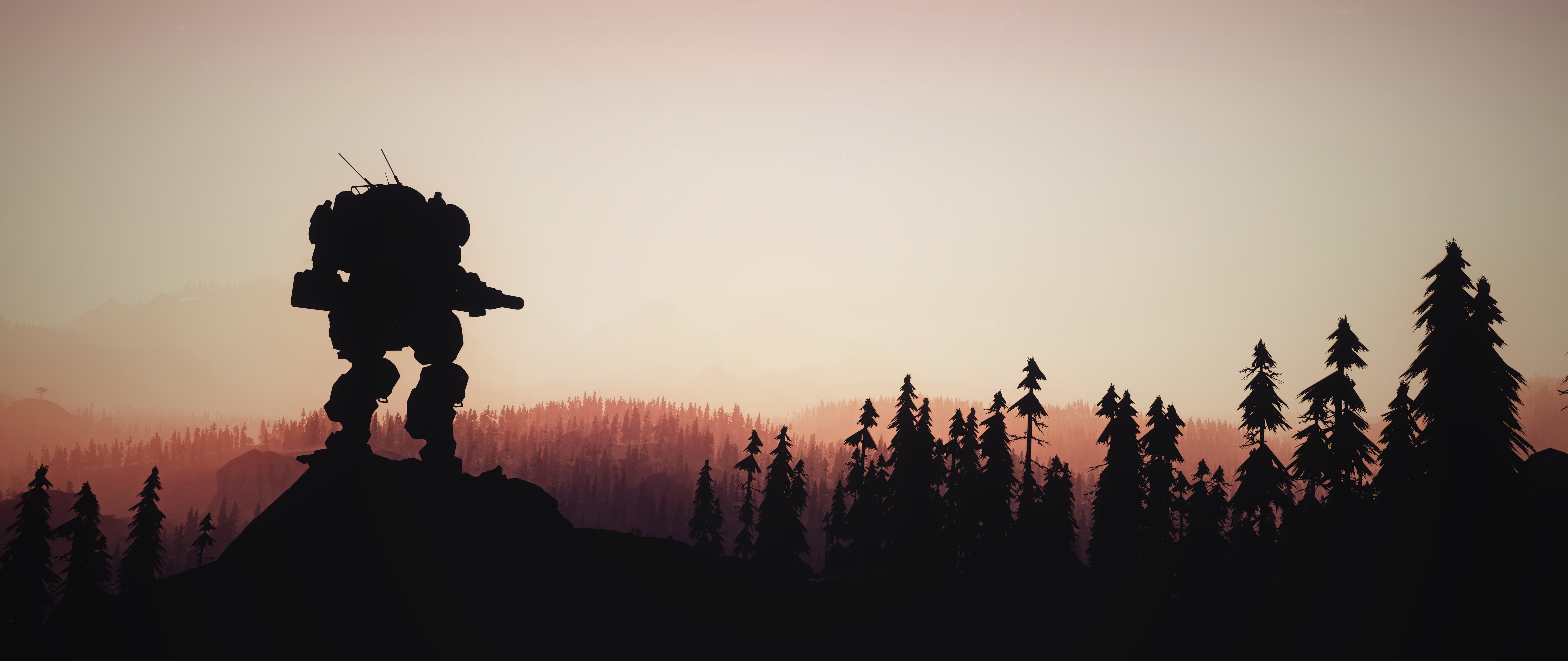 beauty in nature, silhouette, sky, games, hiking, adult, sunset, leisure activity, adventure, men, land, 5K, outdoors, 2017 games, one person, plant, scenics - nature, HD Wallpaper