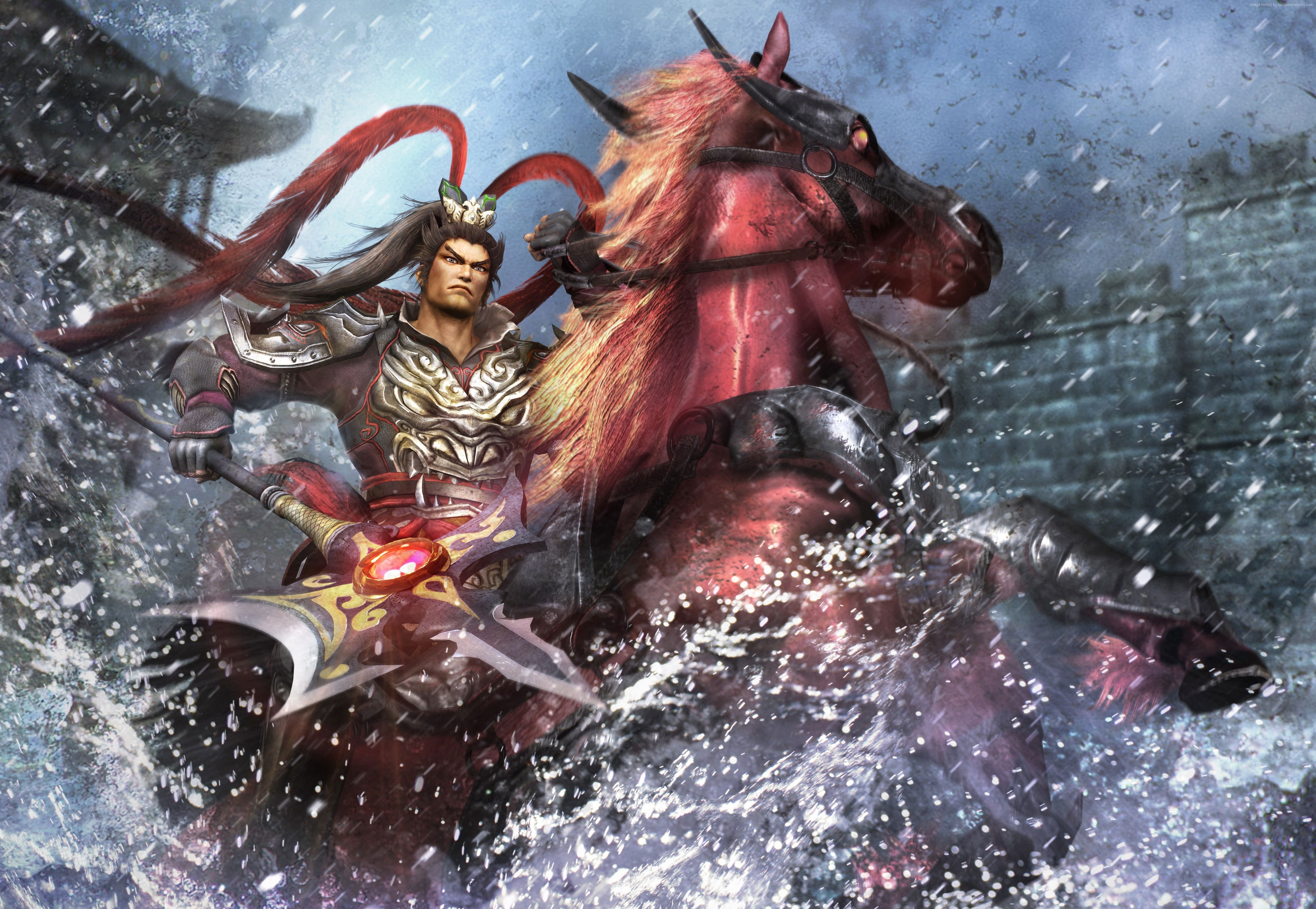 Tokyo Game Show 2017, Dynasty Warriors 8, architecture, outdoors, 4K, human representation, belief, statue, craft, water, art and craft, screenshot, no people, HD Wallpaper
