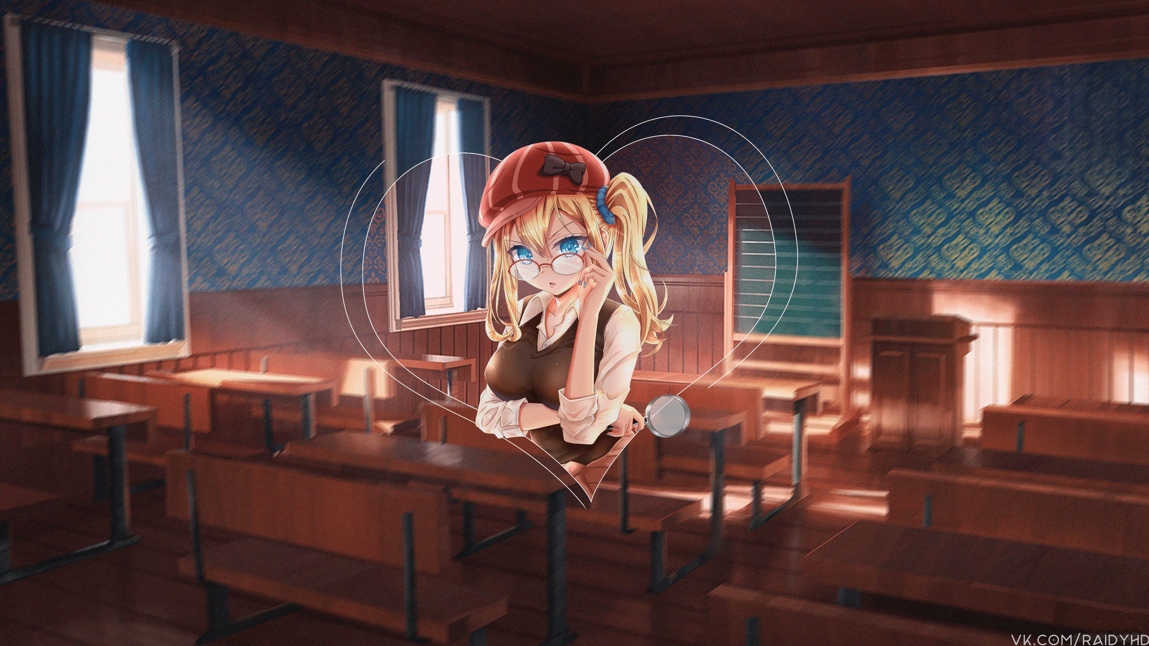 Hayasaka Ai, anime girls, 4K, Kaguya-Sama: Love is War, picture-in-picture, anime, HD Wallpaper