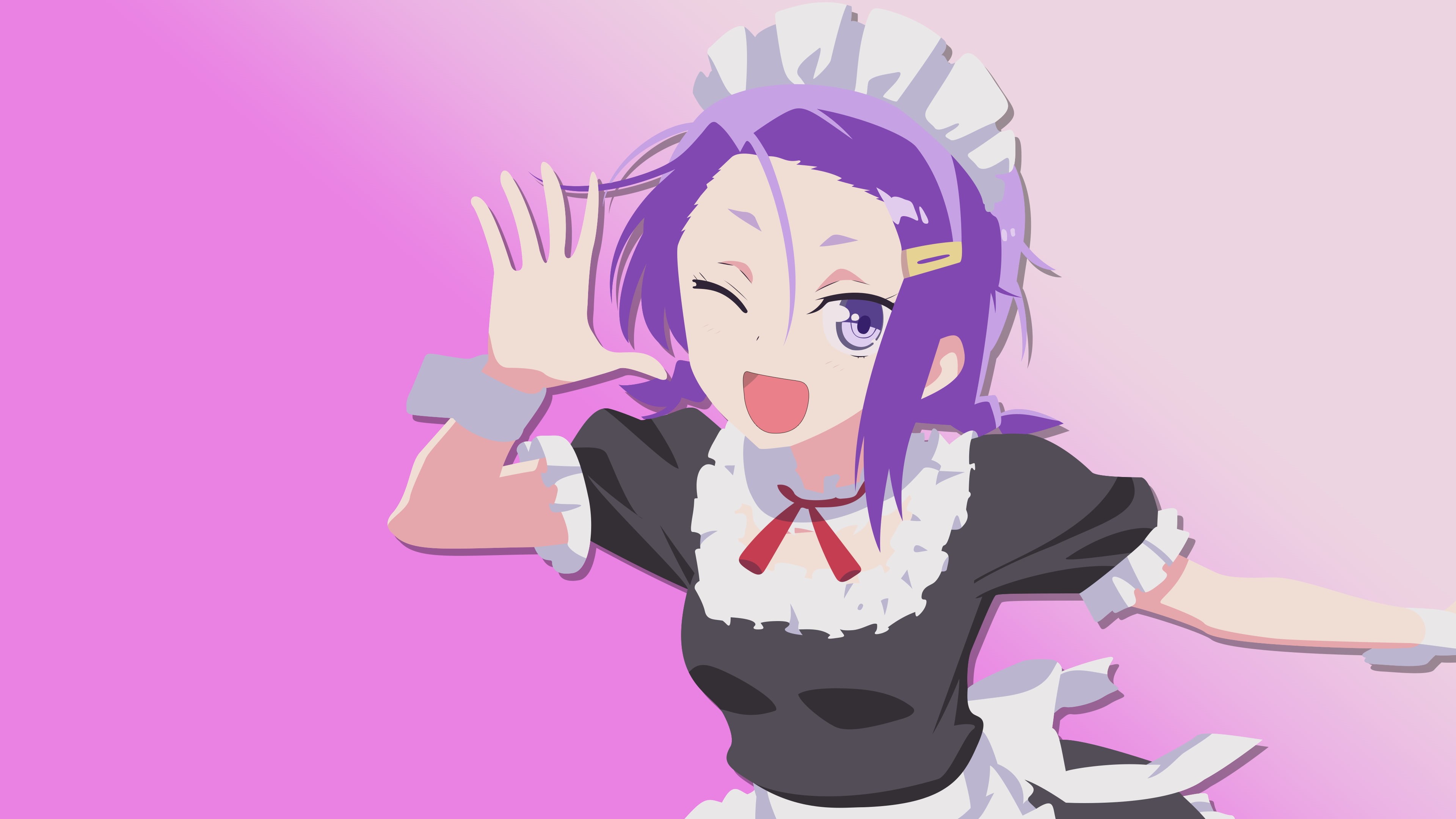 4K, minimalism, BokuBen, Asumi Kominami, anime, anime girls, HD Wallpaper