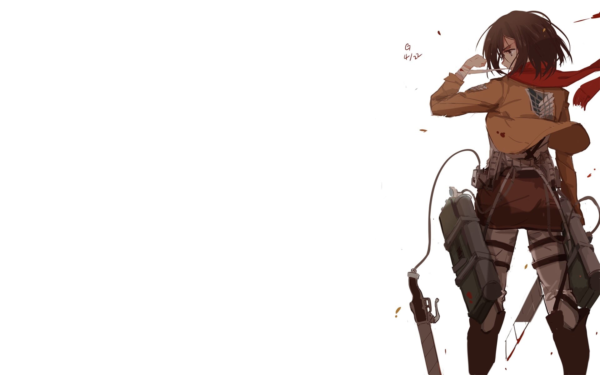 sky, art and craft, adult, Shingeki no Kyojin, copy space, real people, arts culture and entertainment, standing, music, leisure activity, musical instrument, HD Wallpaper