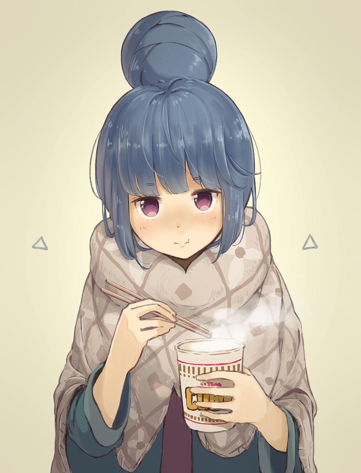 human representation, fun, men, colored background, looking at camera, one person, indoors, studio shot, representation, front view, males, boys, Yuru Camp, Phone HD Wallpaper