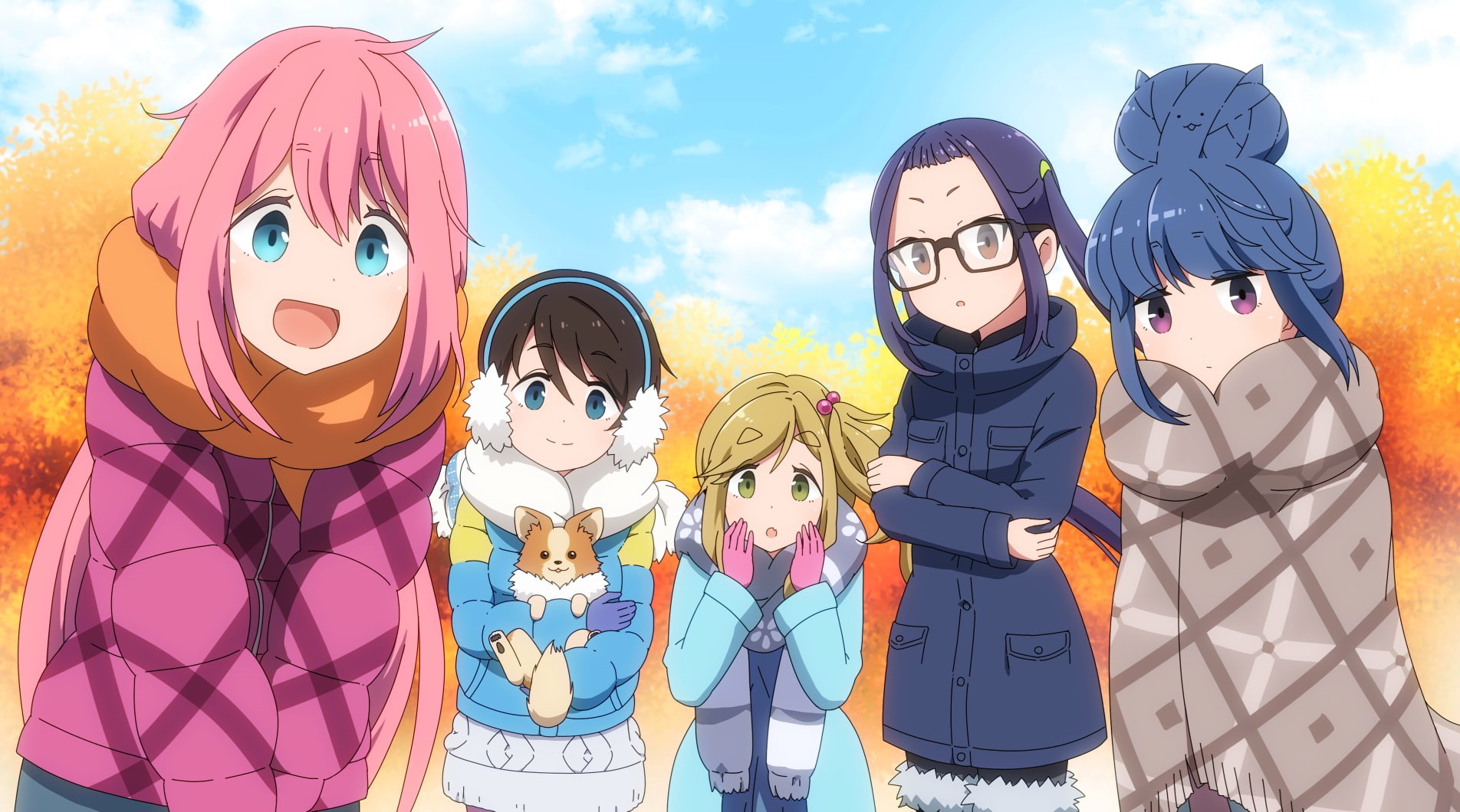 rin, shima, nadeshiko, chiaki, camp, ena, saitou, aoi, oogaki, 720P, shirosato, yuru, kagamihara, inuyama, HD Wallpaper