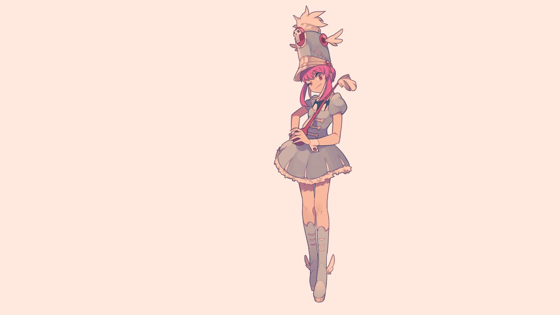 Jakuzure Nonon, risk, front view, full length, copy space, one person, adult, men, indoors, 1080P, young women, Kill la Kill, business, unrecognizable person, HD Wallpaper