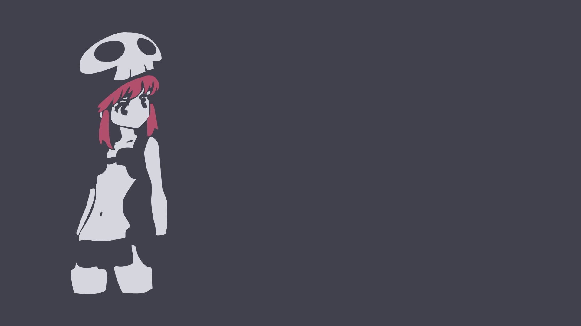 1080P, full length, front view, representation, toy, minimalism, night, cut out, single object, Kill la Kill, halloween, standing, anime vectors, studio shot, HD Wallpaper