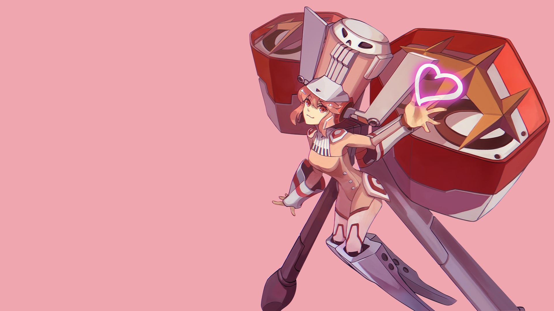 positive emotion, emotion, close-up, Kill la Kill, pink background, 1080P, people, studio shot, happiness, fashion, technology, pink color, copy space, HD Wallpaper