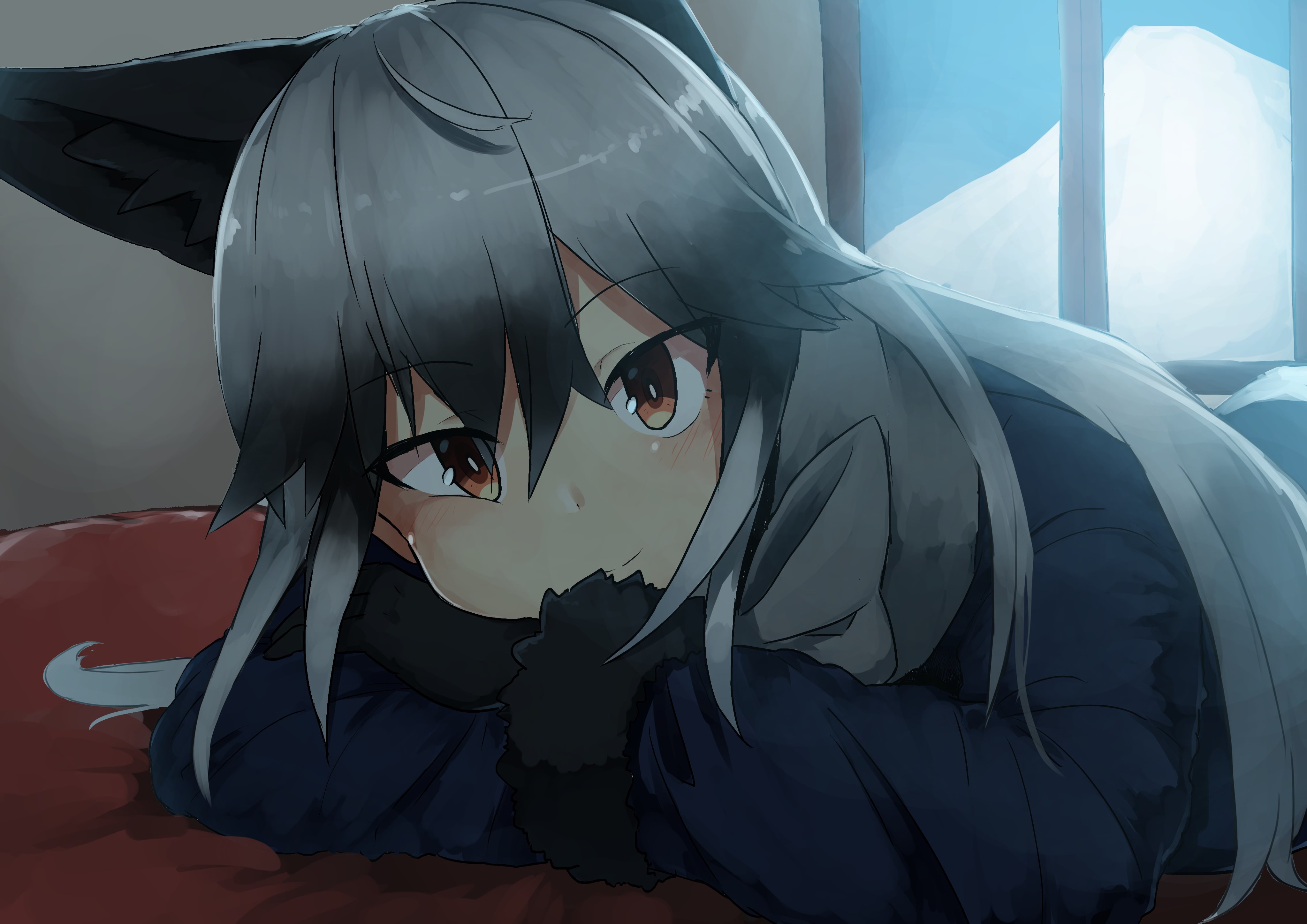 looking at camera, animal ears, Anime, real people, protection, kemono friends, young adult, smiling, day, sunglasses, lifestyles, young women, eyeglasses, HD Wallpaper