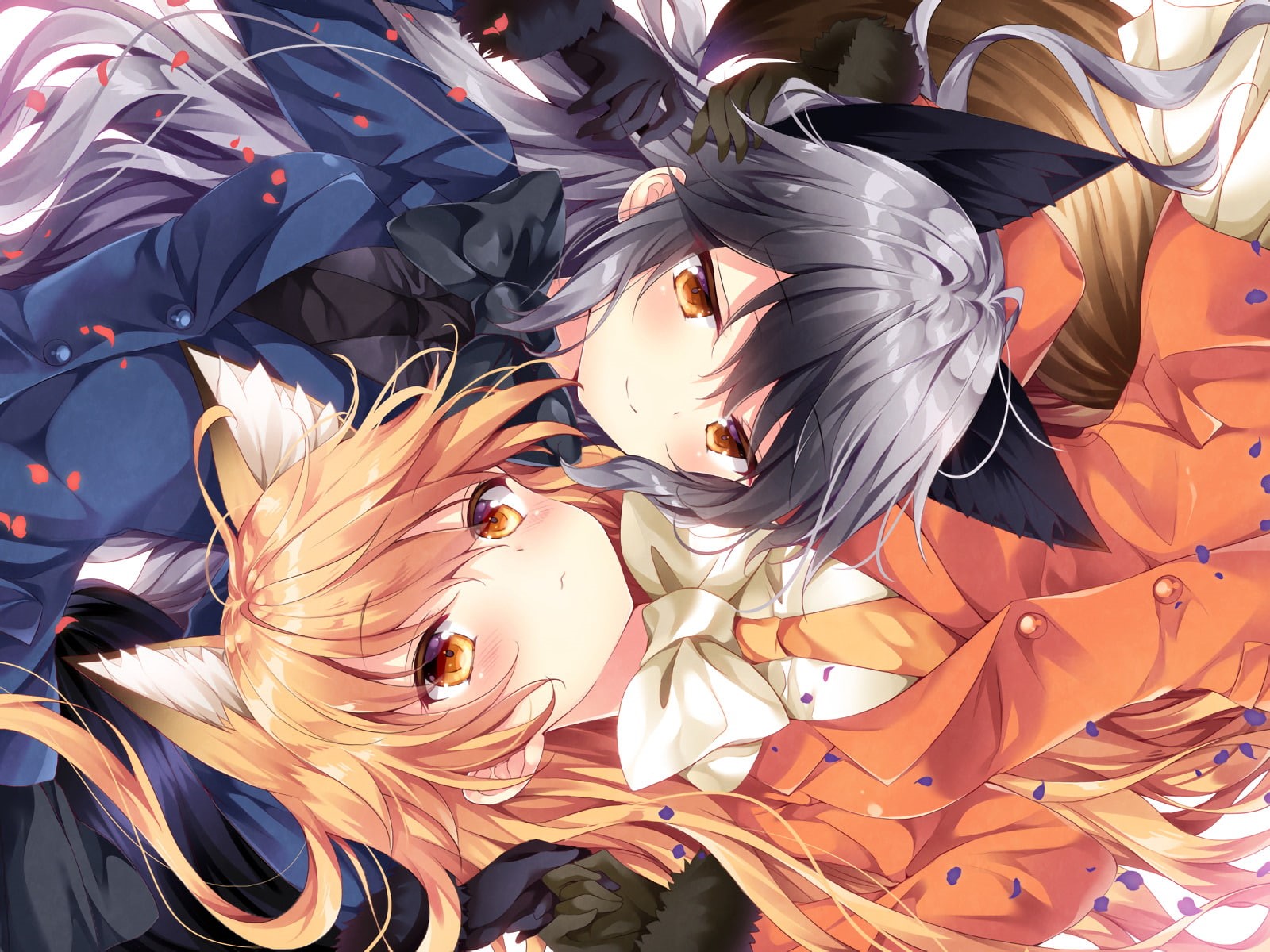Kemono Friends, 720P, Anime, Ezo Red Fox (Kemono Friends), Silver Fox (Kemono Friends), HD Wallpaper