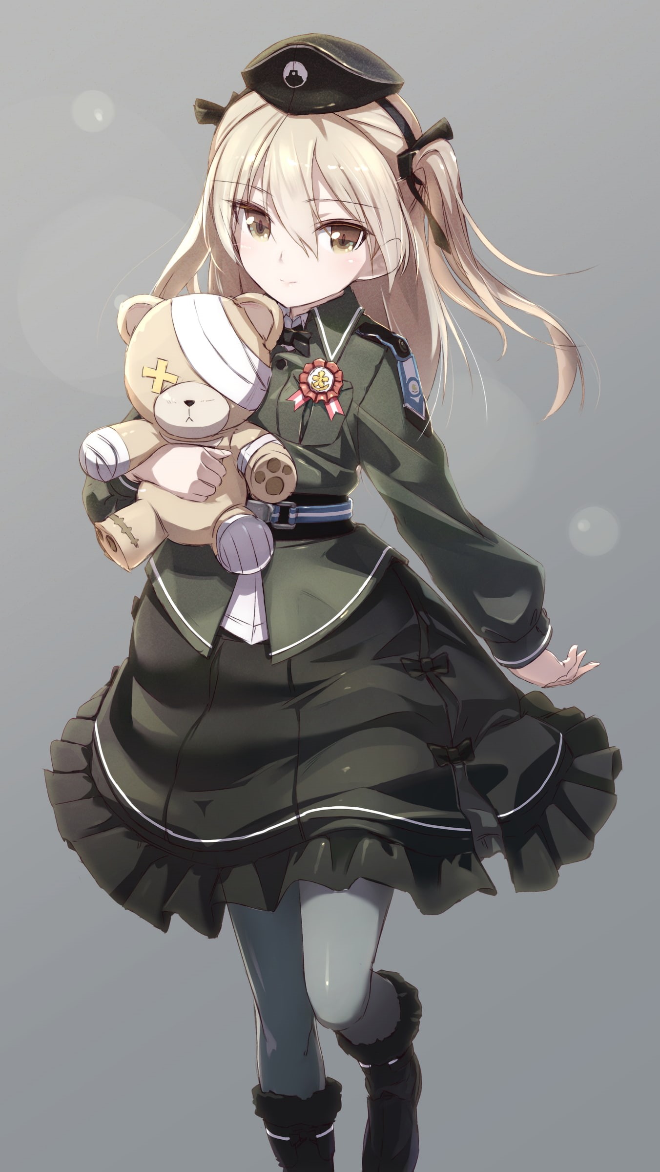 blond hair, fashion, brown eyes, studio shot, portrait, gray hair, hair, young adult, looking at camera, beauty, 1080P, one person, anime girls, young women, Phone HD Wallpaper