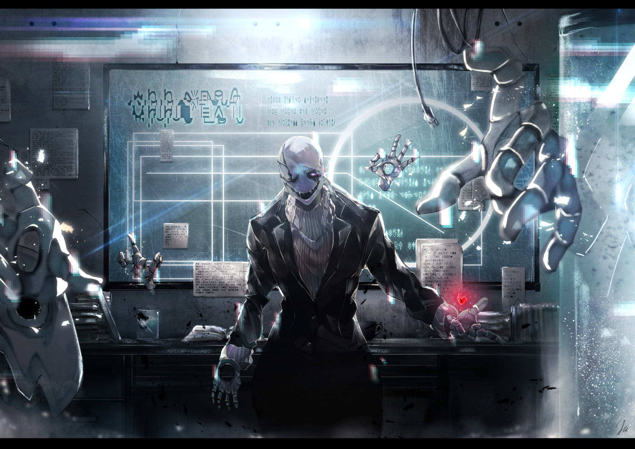 1080P, Gaster (Undertale), Undertale, Video Game, HD Wallpaper
