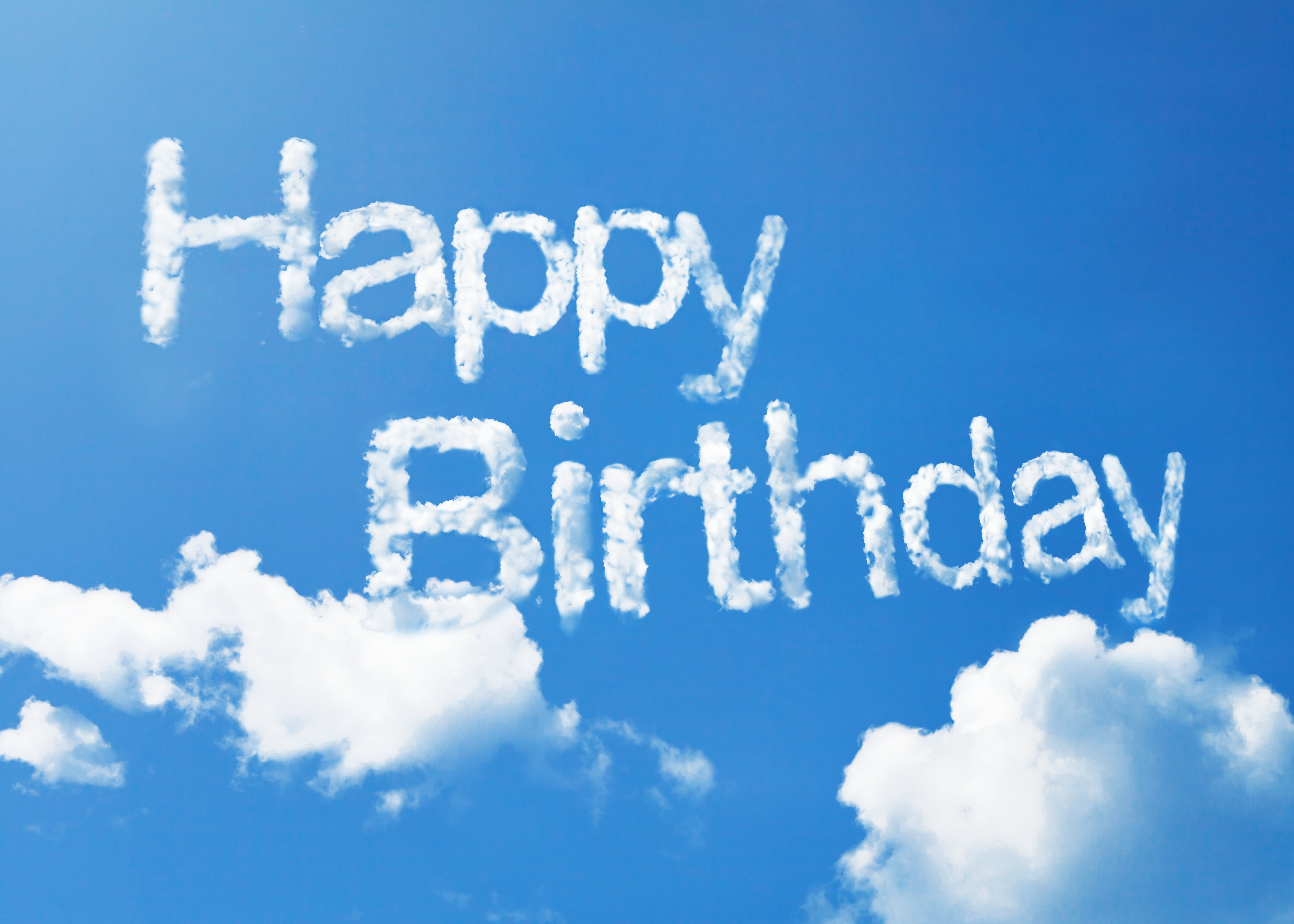 single Word, happy birthday, day, outdoors, art, birthday, cold temperature, blue, business, white, the sky, winter, writing, copy space, concepts, communication, HD Wallpaper