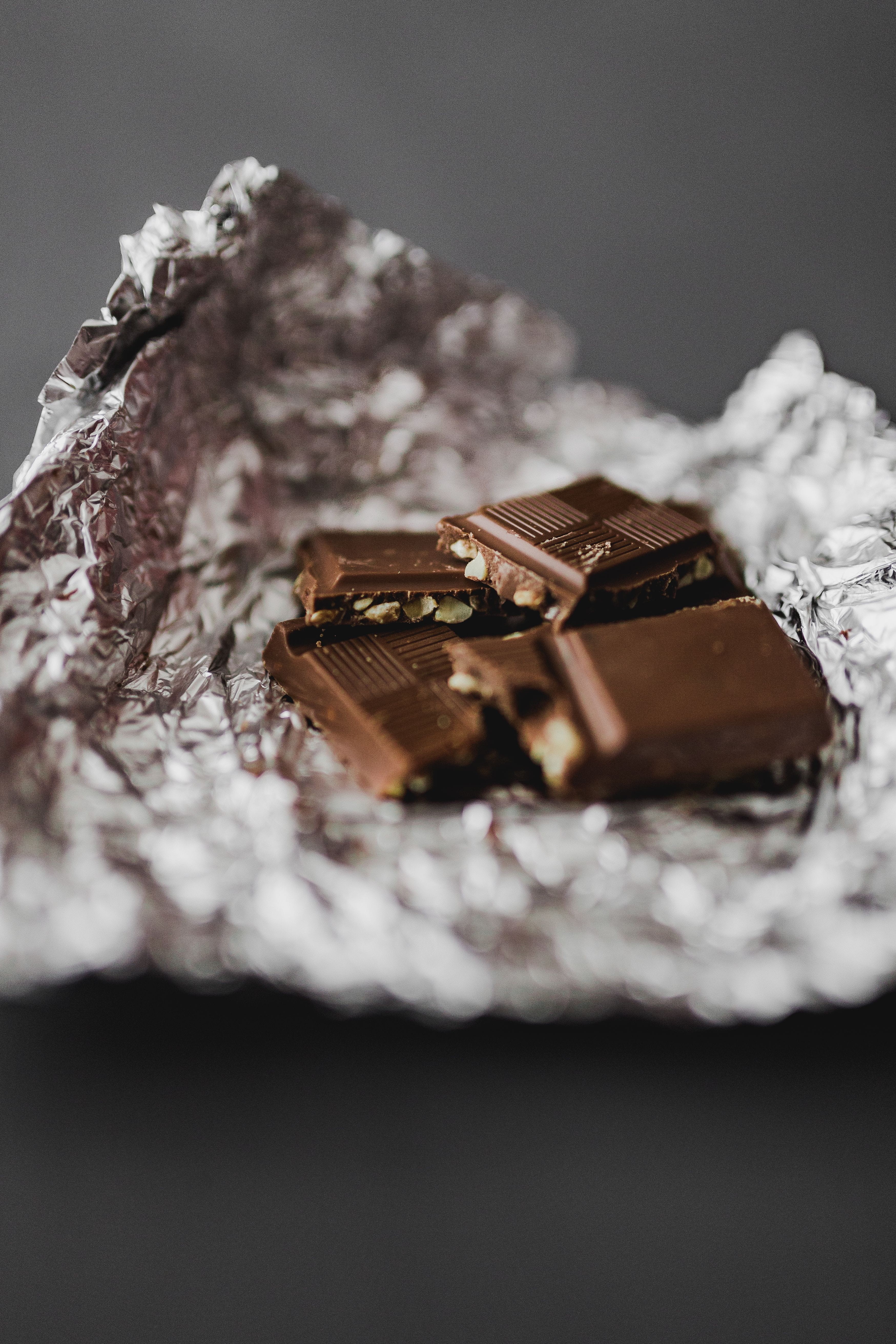 chocolate, confectionery, still life, chocolate bar, sweet, food, dark chocolate, ready-to-eat, brown, brownie, White, focus on foreground, close-up, luxury, Phone HD Wallpaper