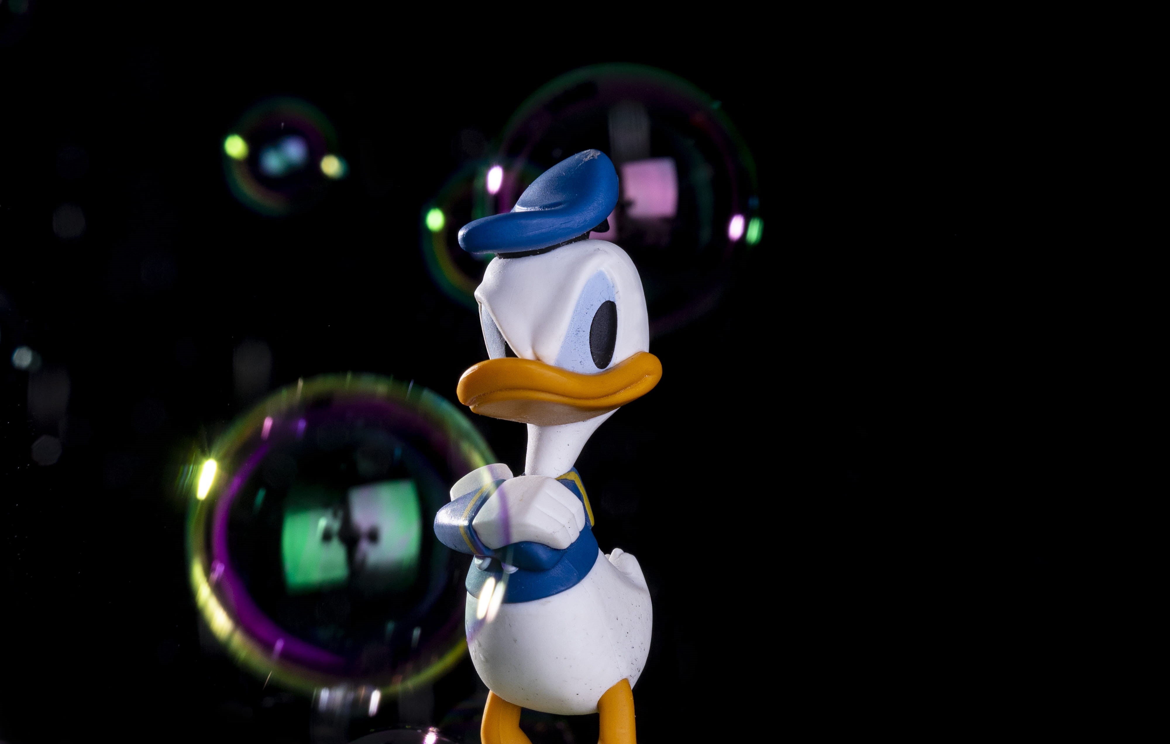 studio shot, amusement park, sphere, black background, art and craft, indoors, no people, multi colored, alien, figurine, theme park, design, juggling, HD Wallpaper